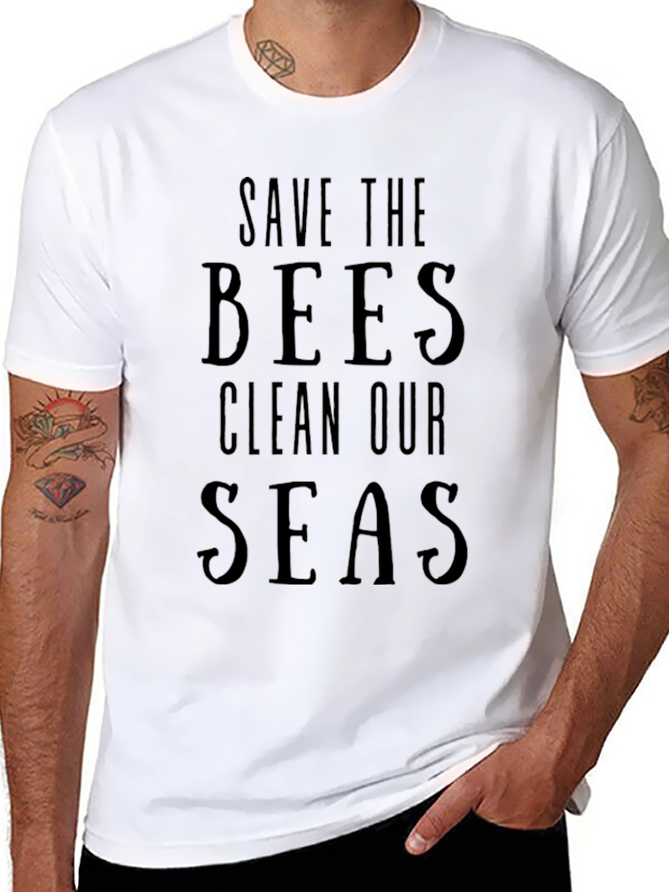 Save the Bees Clean Our Seas Graphic Tee