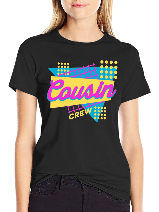 Cousin Crew T-Shirt - 80s Retro Style