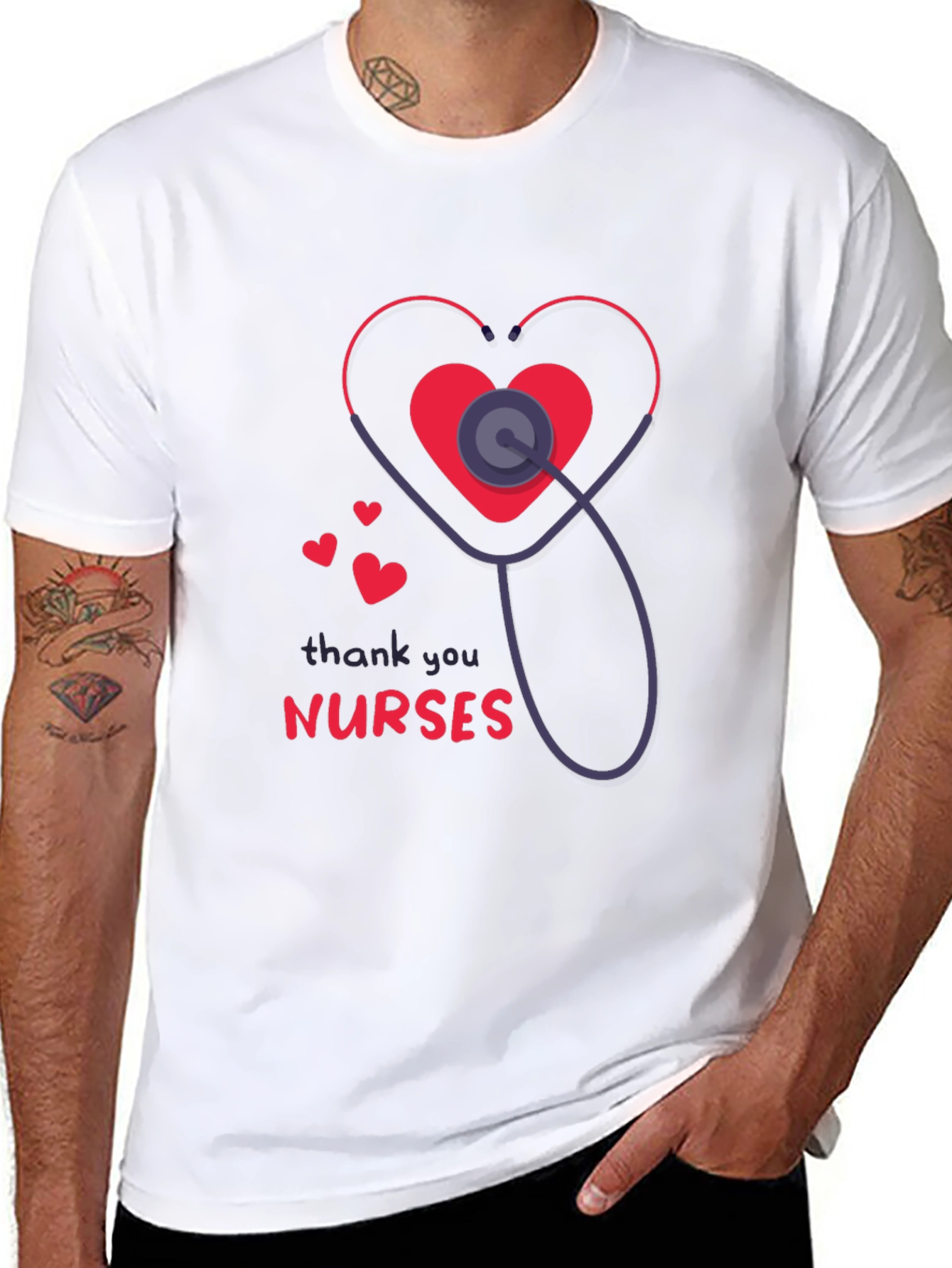 Thank You Nurses Graphic T-Shirt