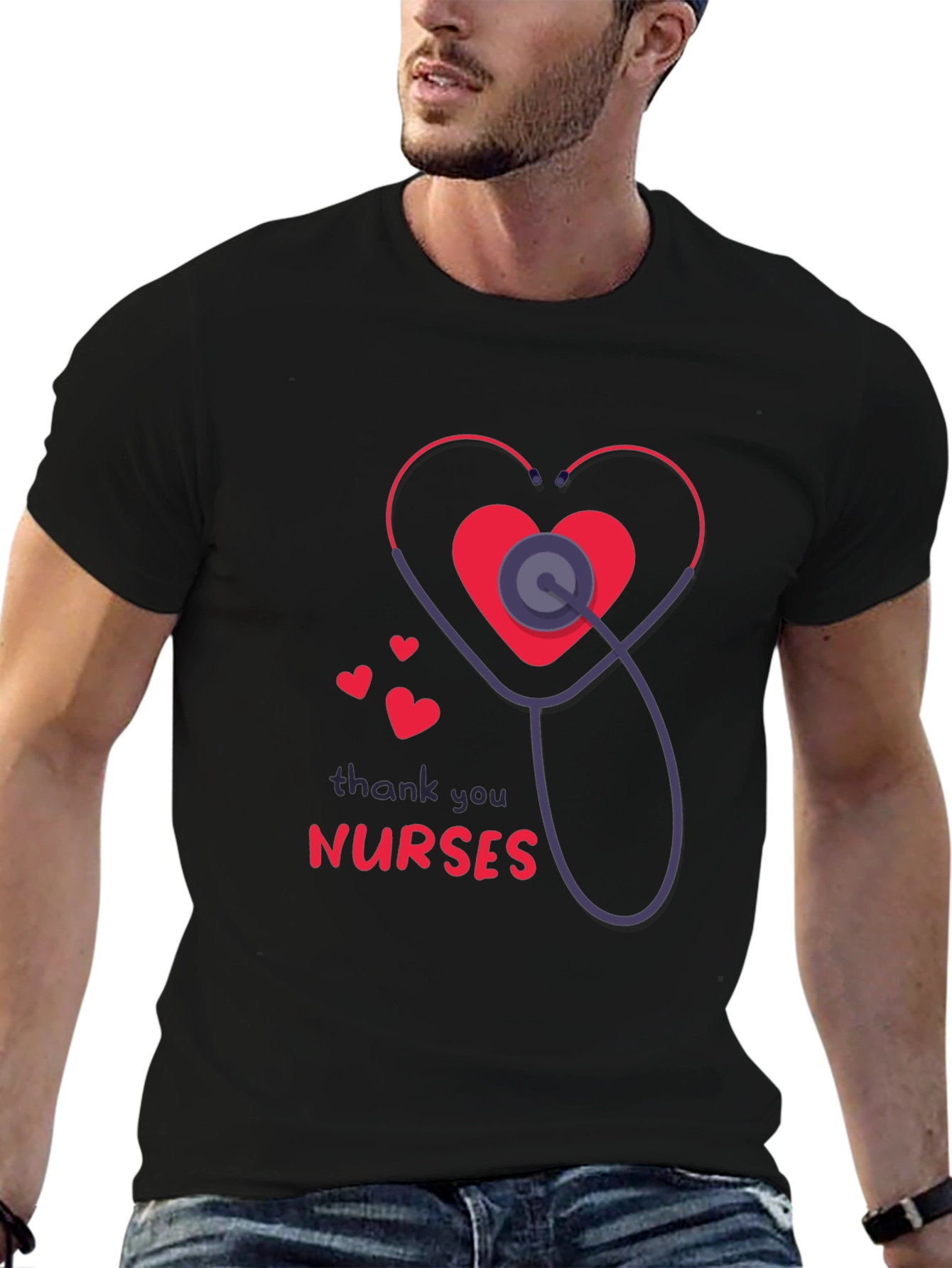 Thank You Nurses Graphic T-Shirt