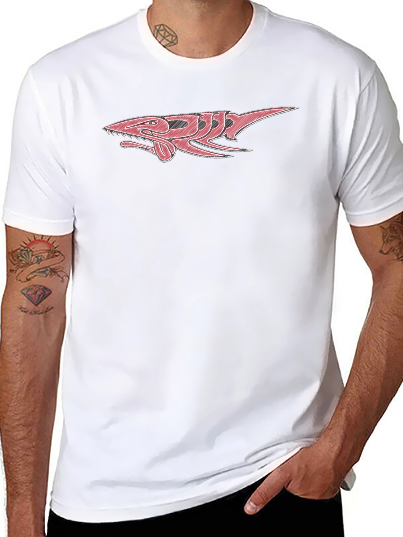 Shark Graphic Black T-Shirt