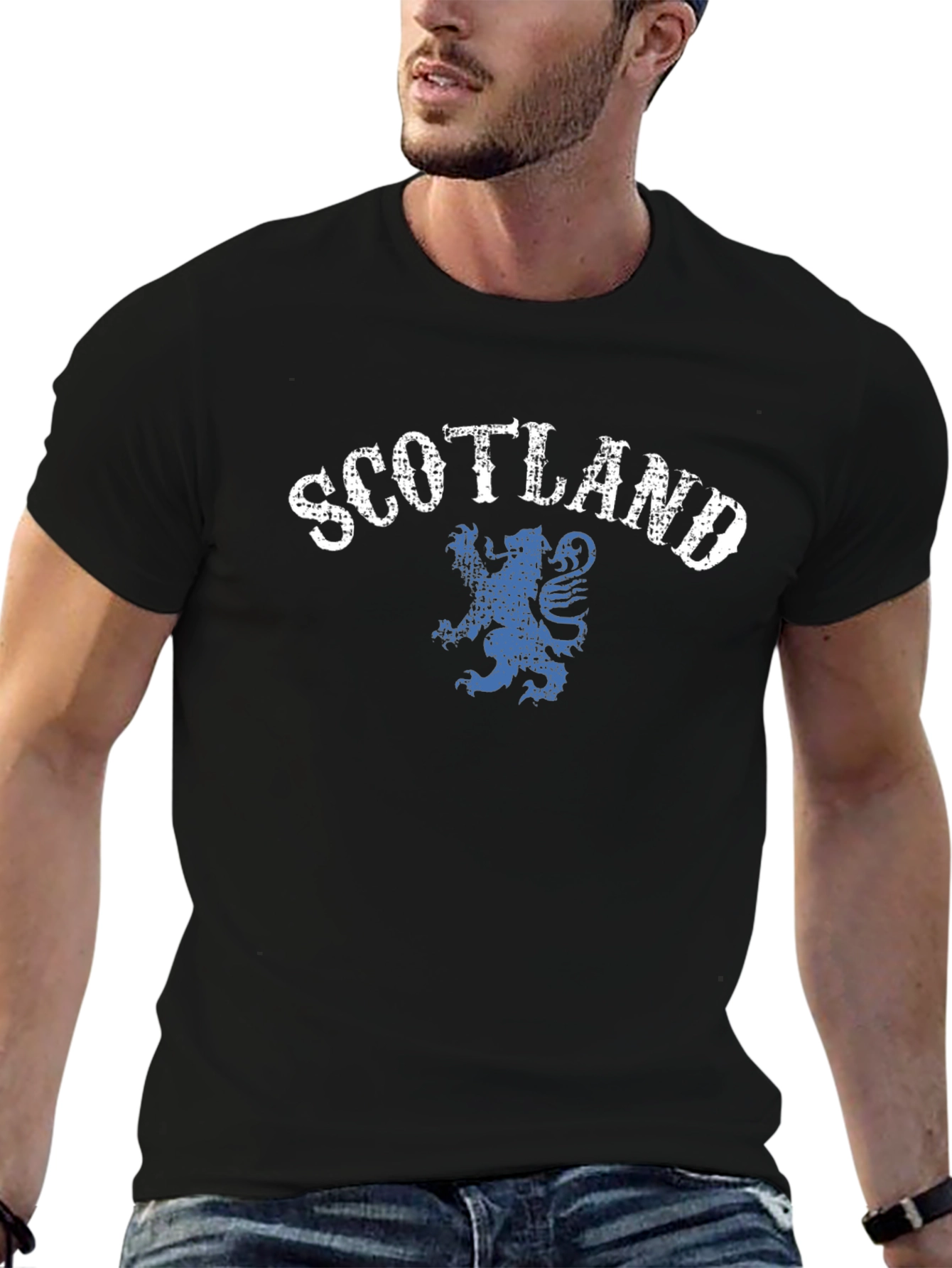 Scotland Graphic T-Shirt - Distressed Print