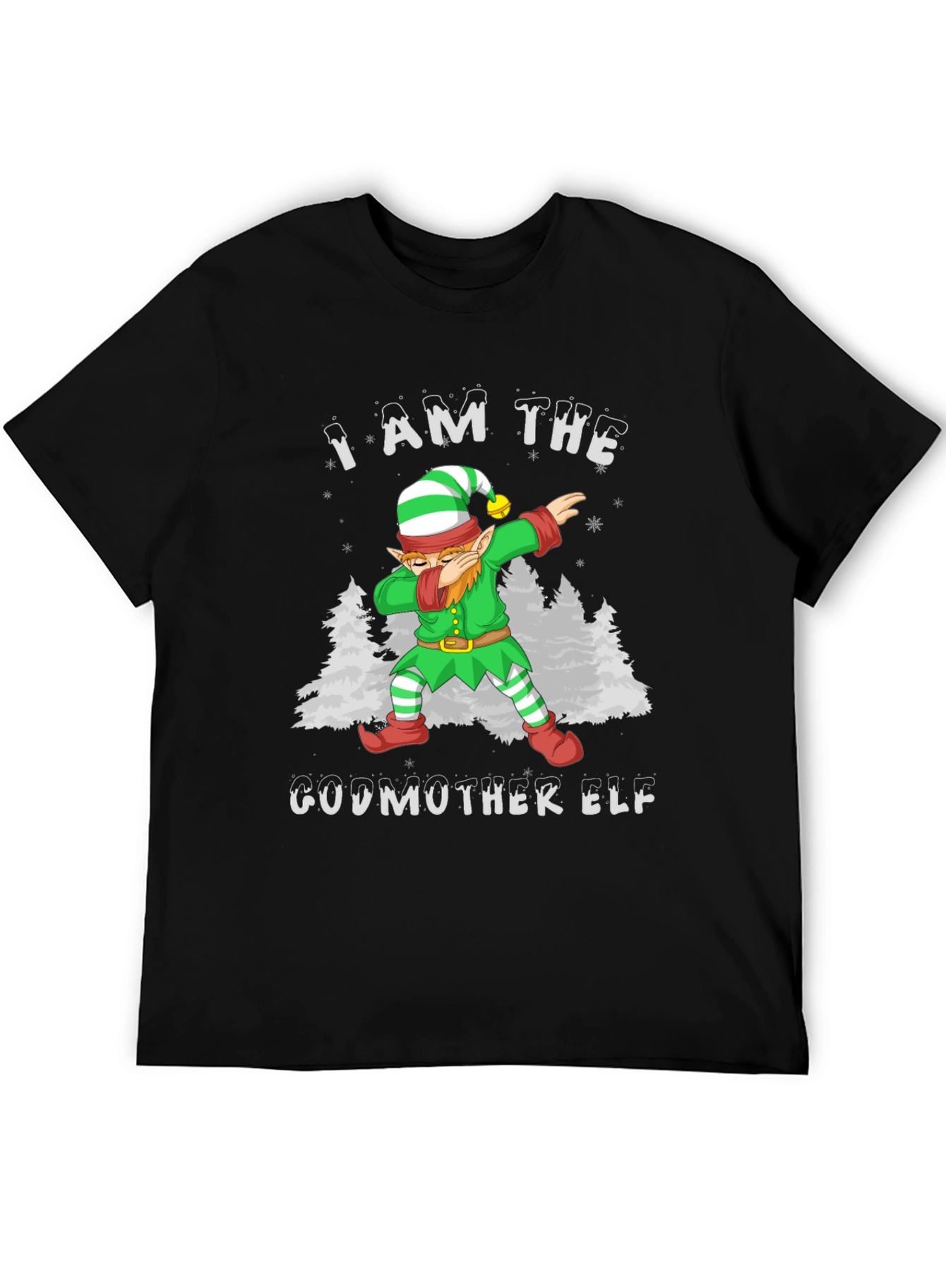 Godmother Elf Dabbing Christmas T-Shirt