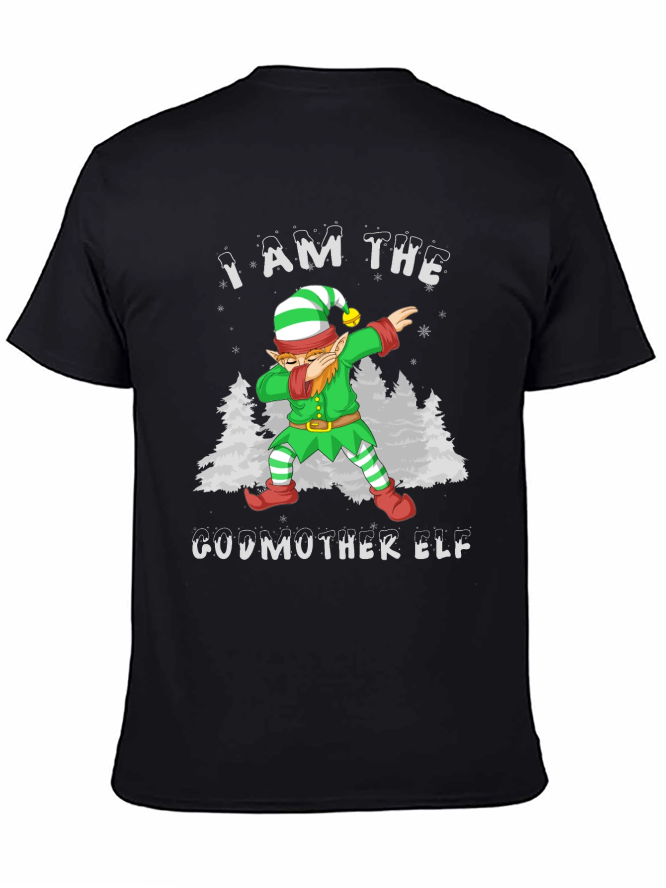 Godmother Elf Dabbing Christmas T-Shirt