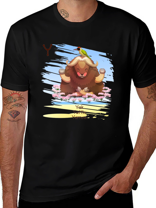 Yak Yoga T-Shirt - Meditating Animal Tee