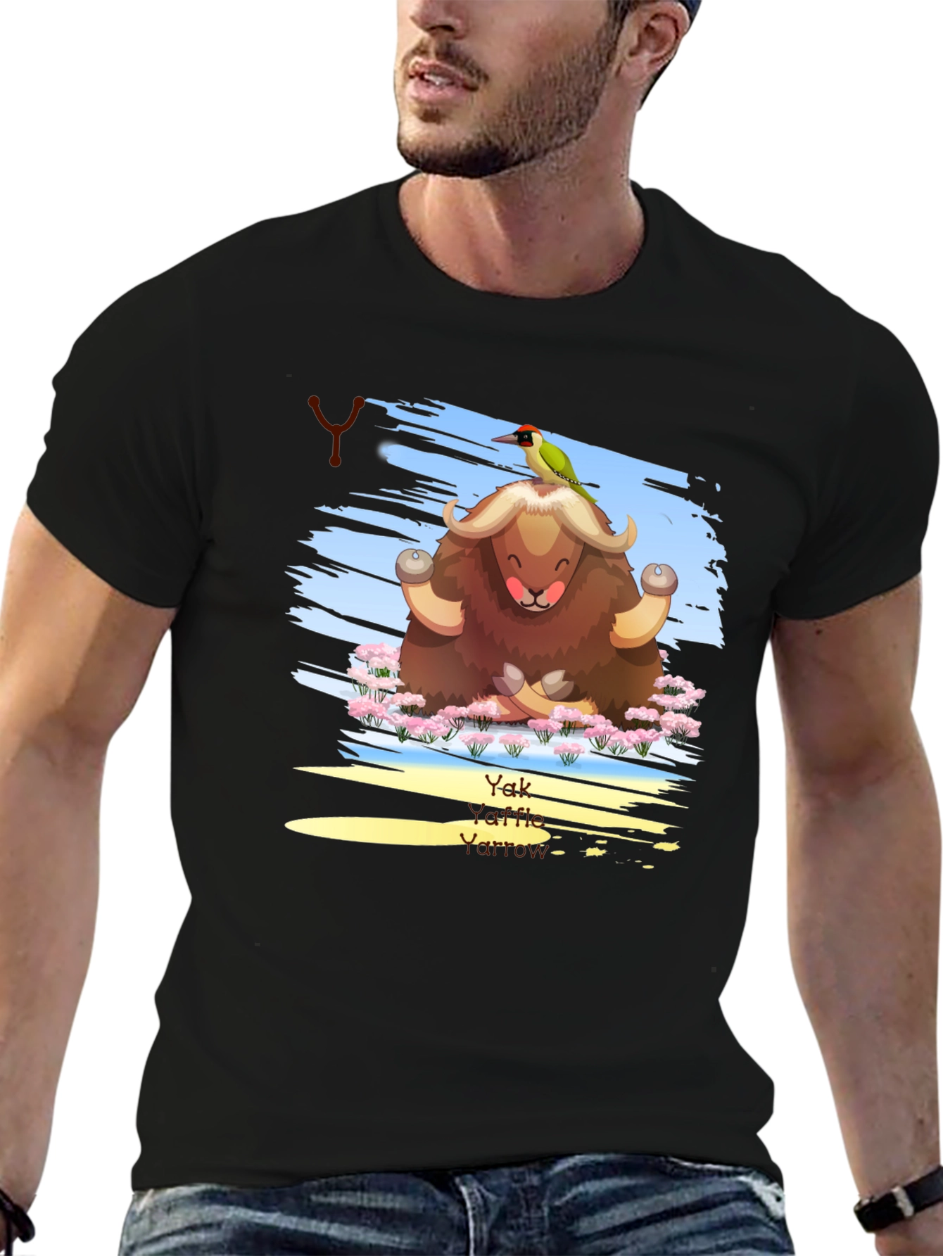 Yak Yoga T-Shirt - Meditating Animal Tee
