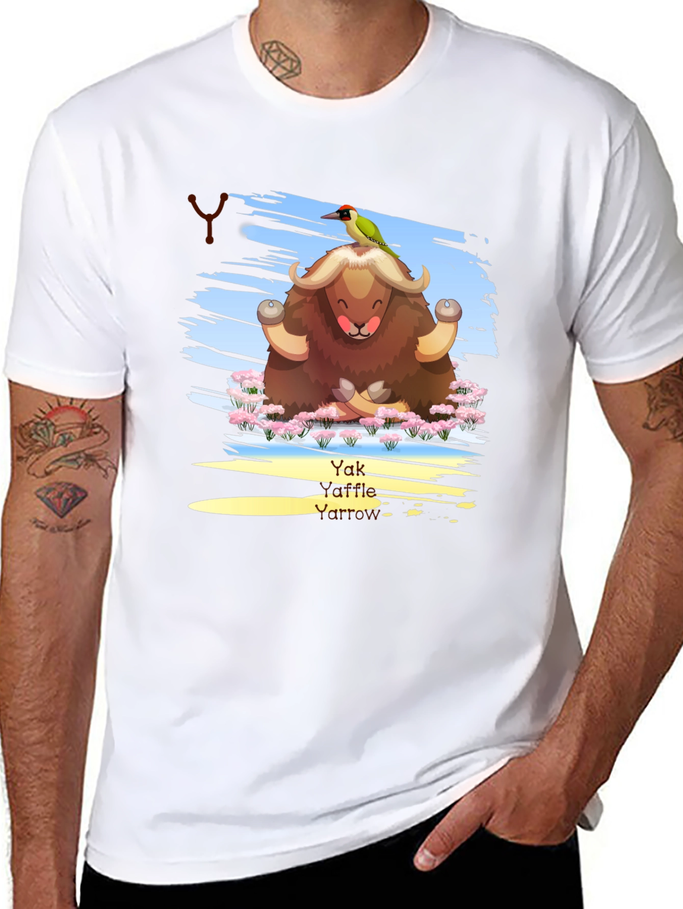 Yak Yoga T-Shirt - Meditating Animal Tee