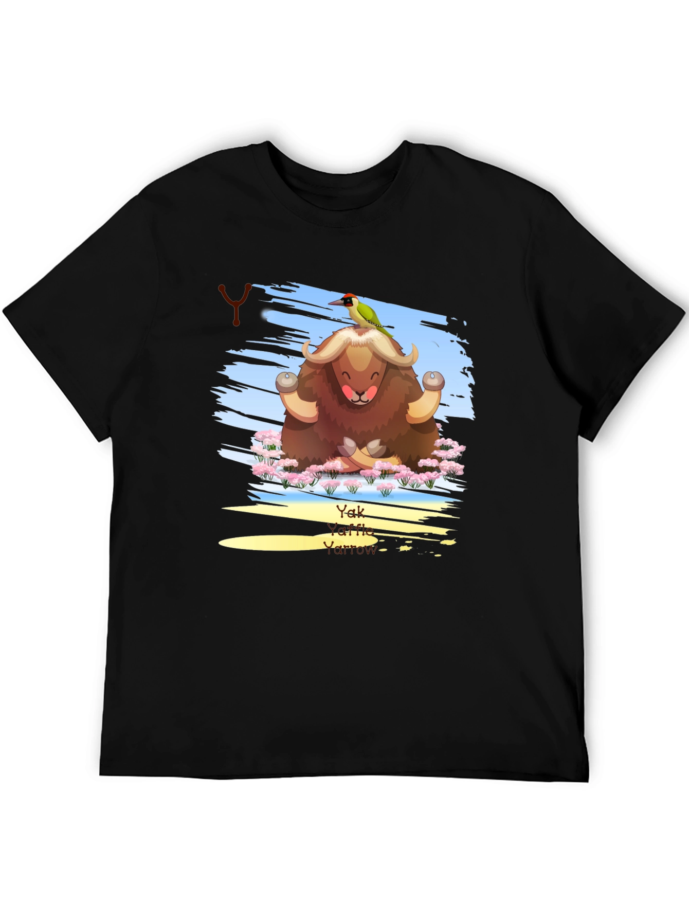 Yak Yoga T-Shirt - Meditating Animal Tee