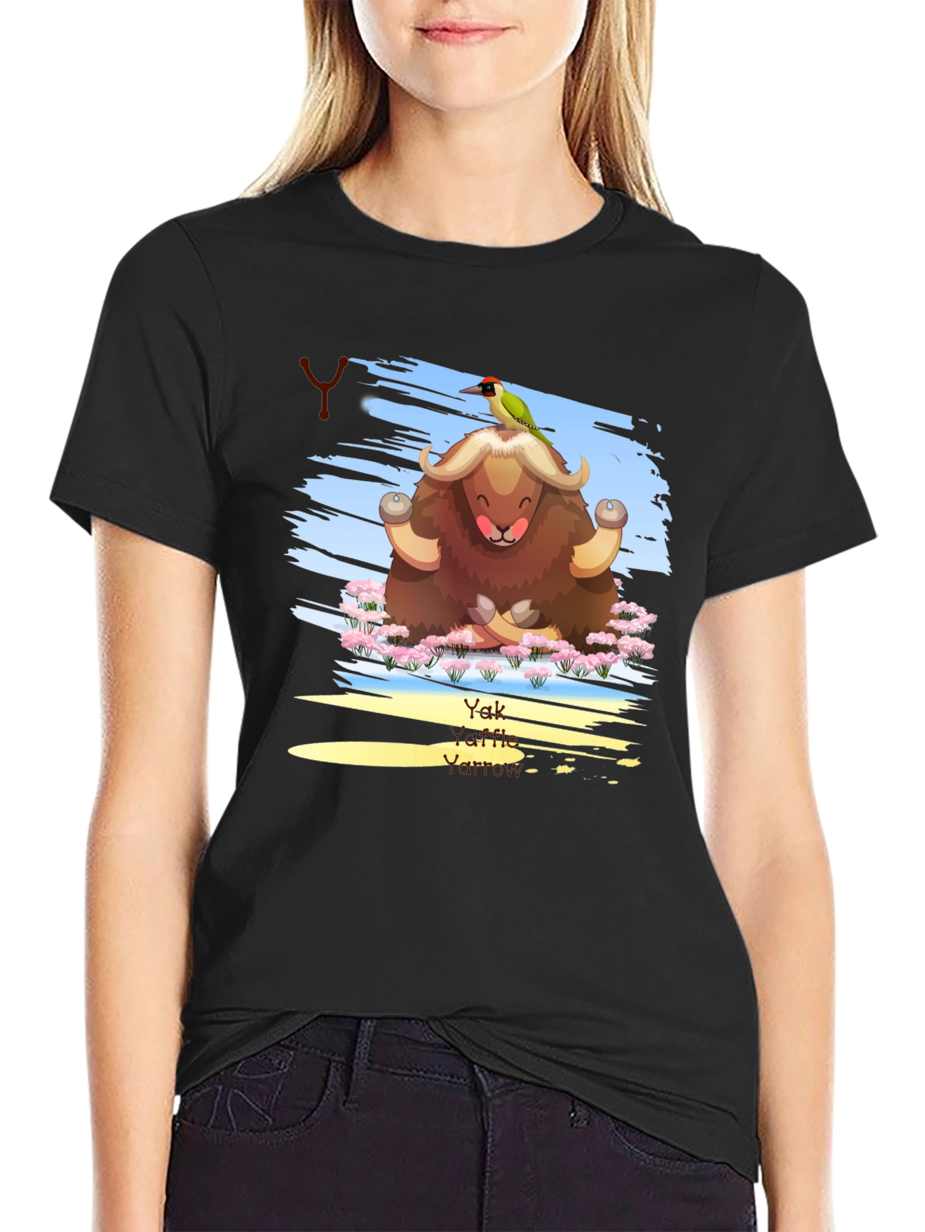 Yak Yoga T-Shirt - Meditating Animal Tee