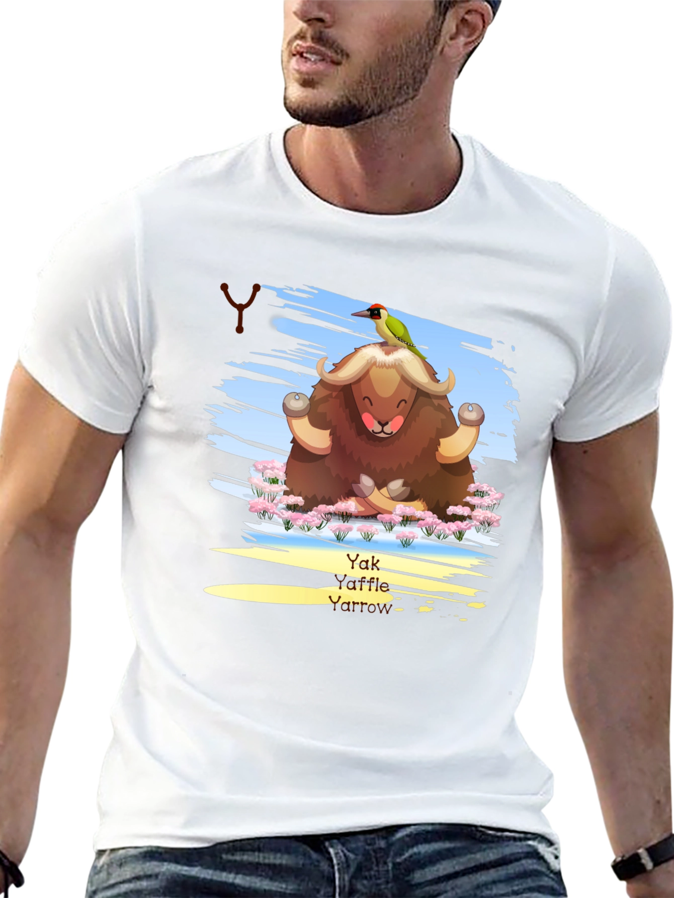 Yak Yoga T-Shirt - Meditating Animal Tee