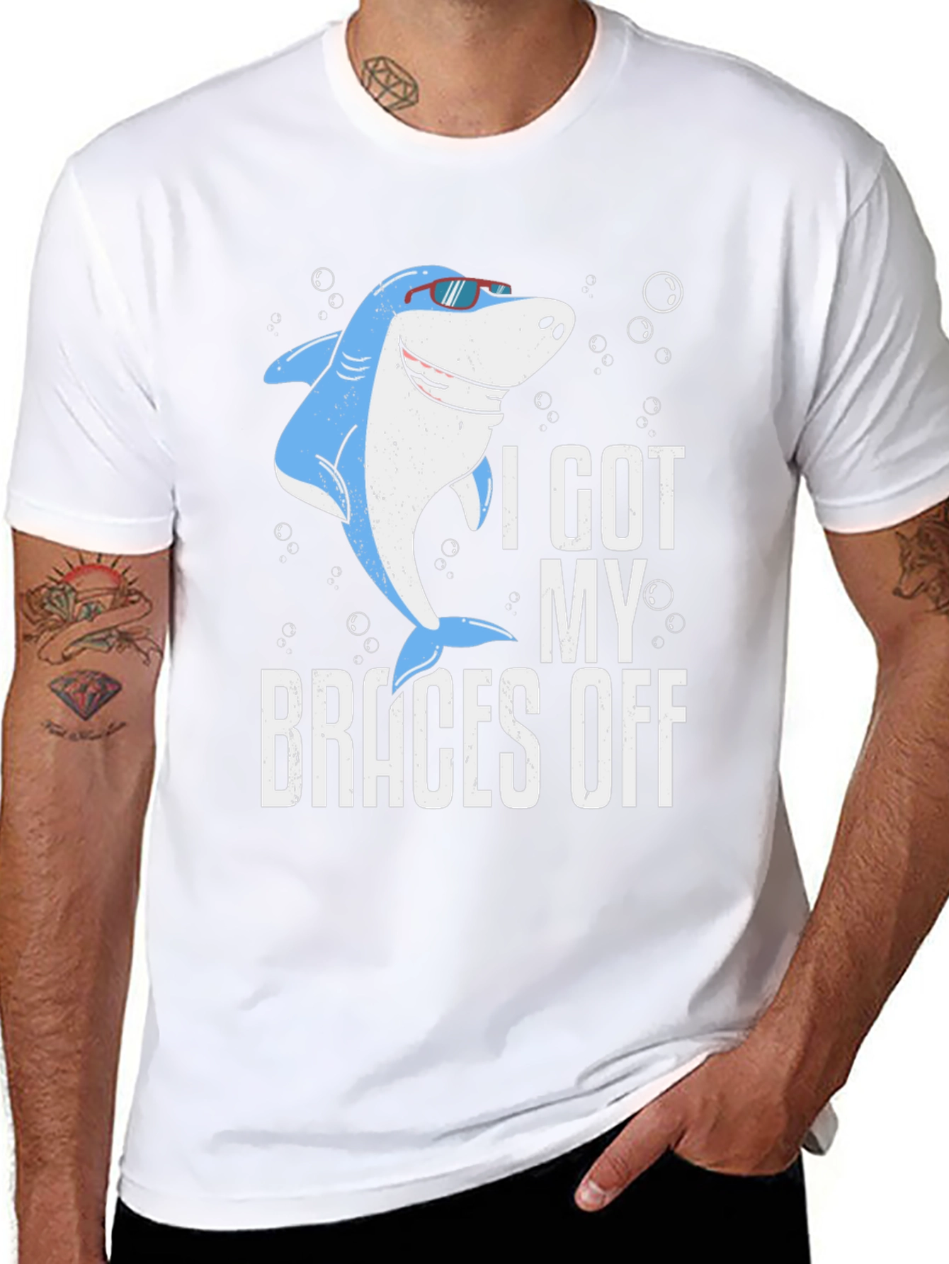 Shark Braces Off Graphic Tee