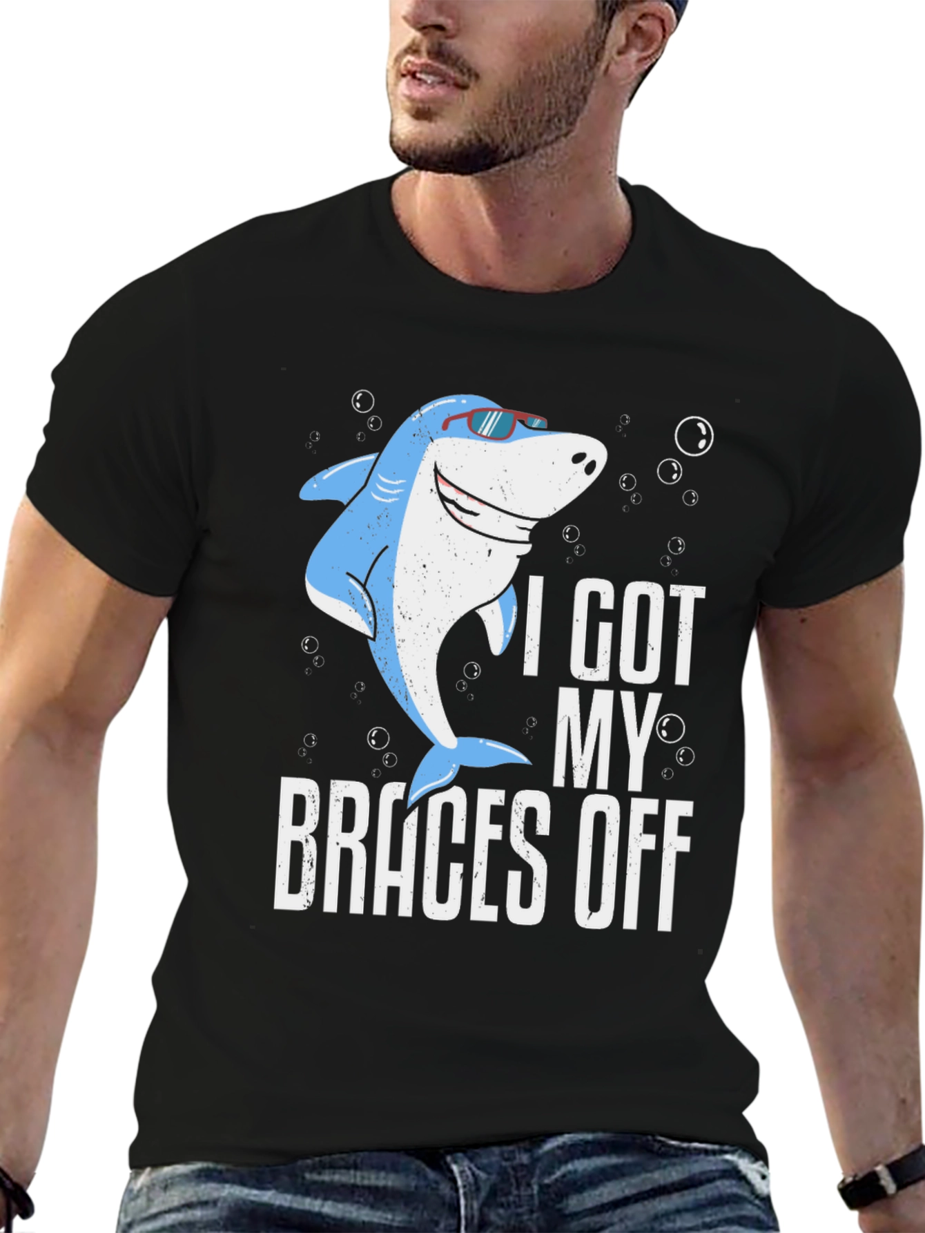 Shark Braces Off Graphic Tee