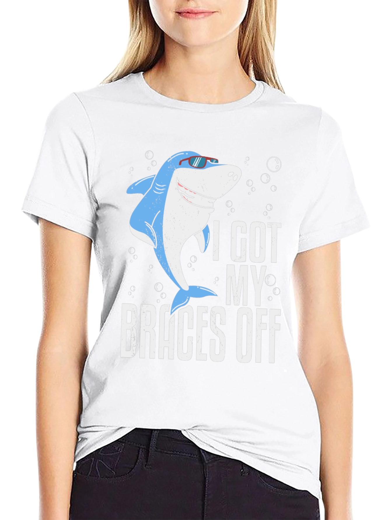 Shark Braces Off Graphic Tee