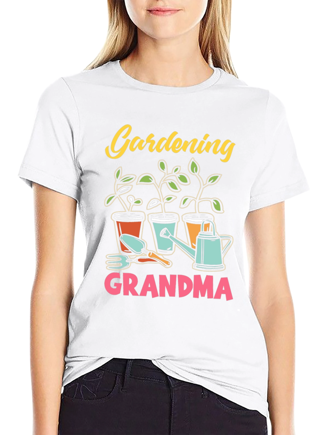 Gardening Grandma T-Shirt Black