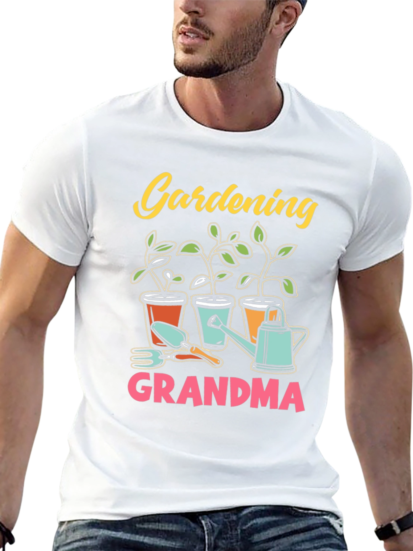 Gardening Grandma T-Shirt Black