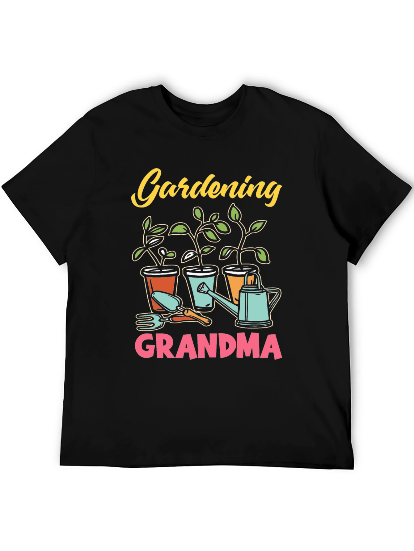 Gardening Grandma T-Shirt Black