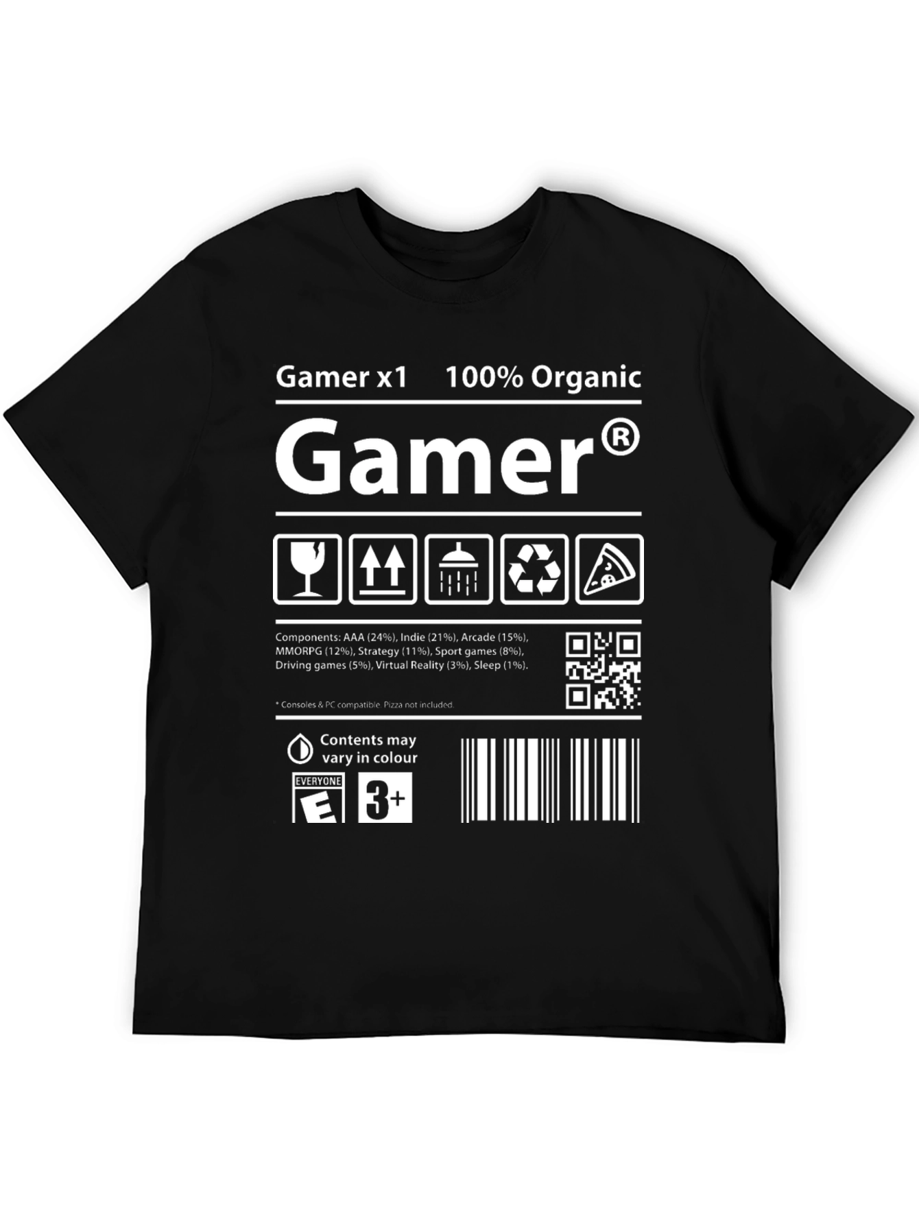 Gamer Organic T-Shirt: AAA Indie Arcade Design