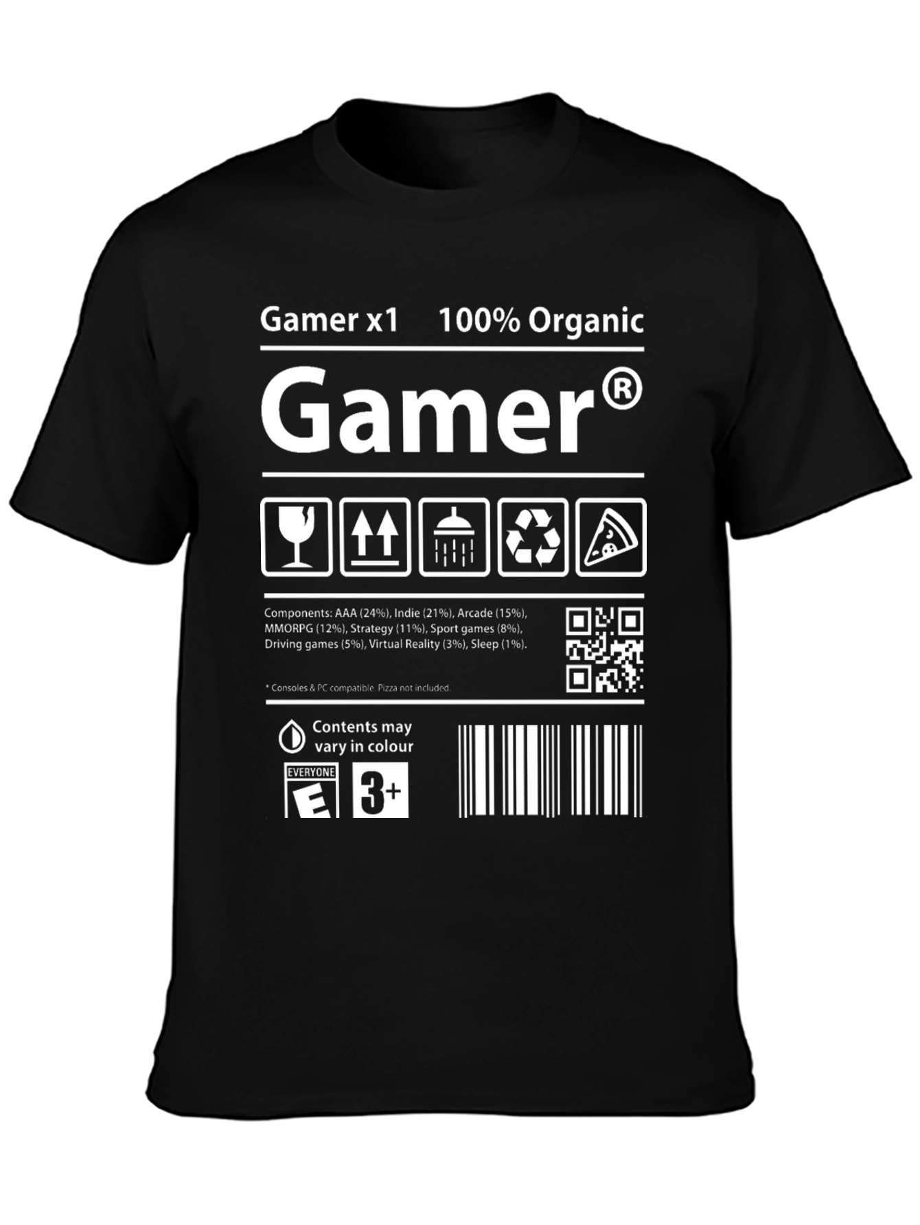 Gamer Organic T-Shirt: AAA Indie Arcade Design