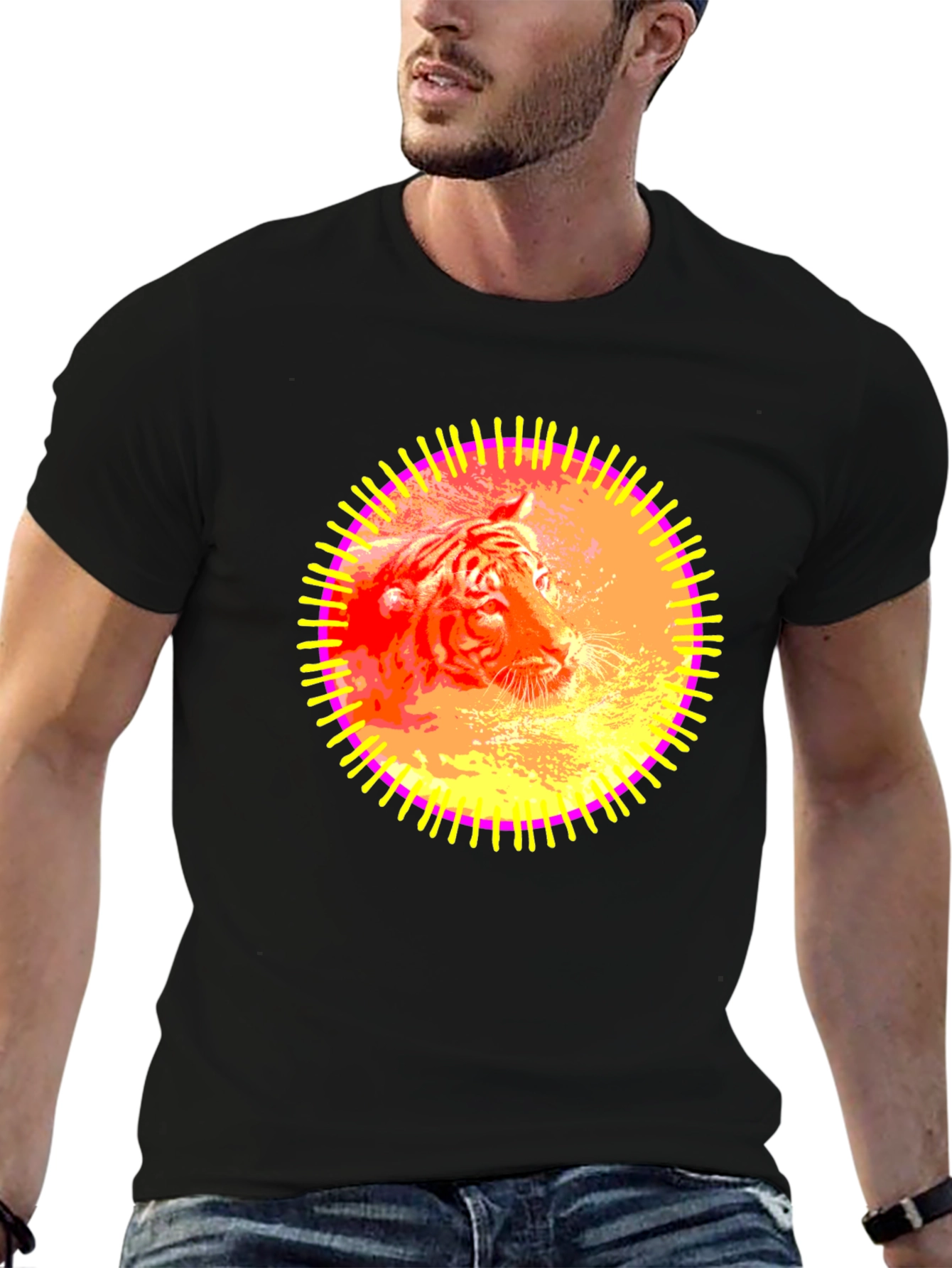 Tiger Sun Graphic Tee