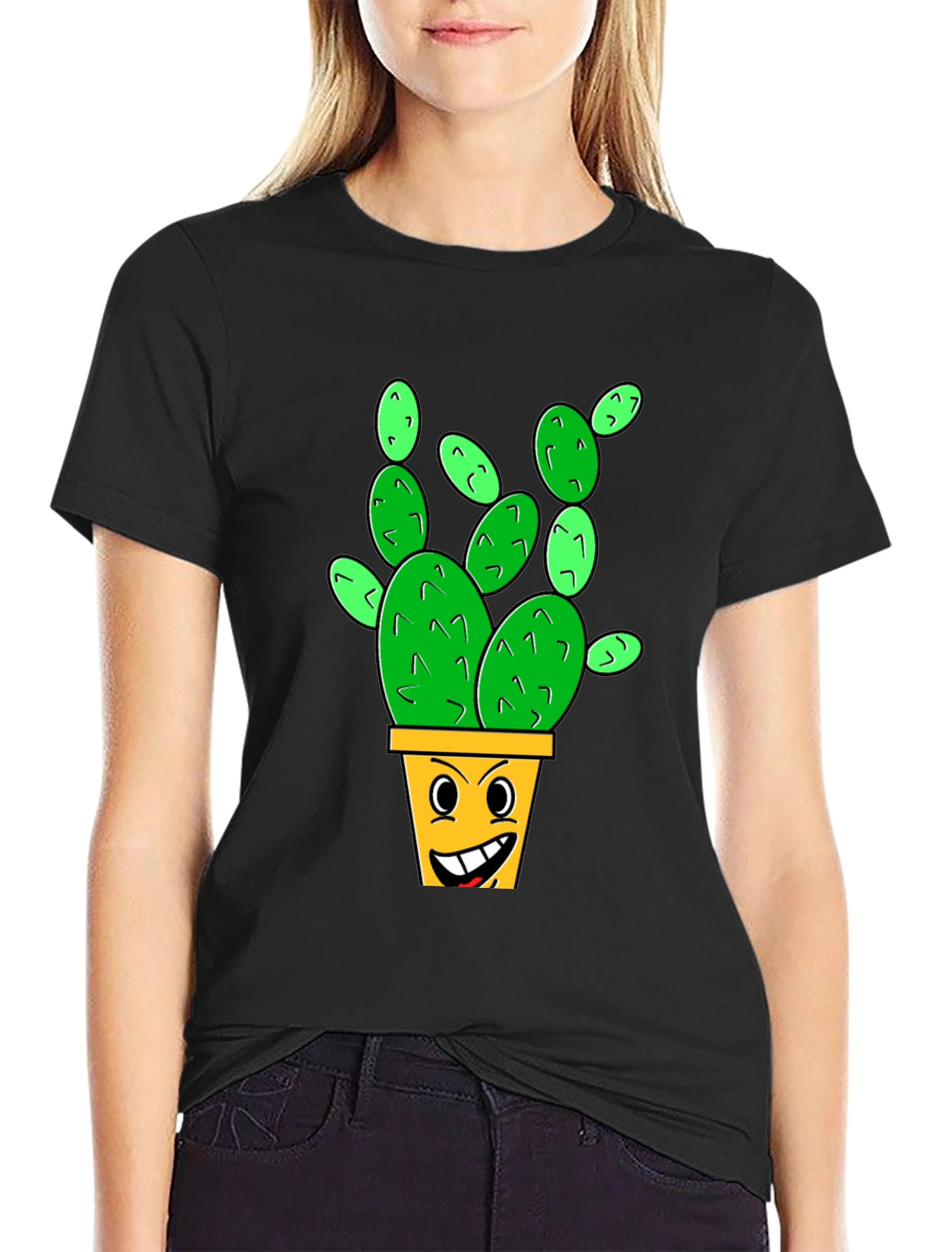 Smiling Cactus Graphic Tee