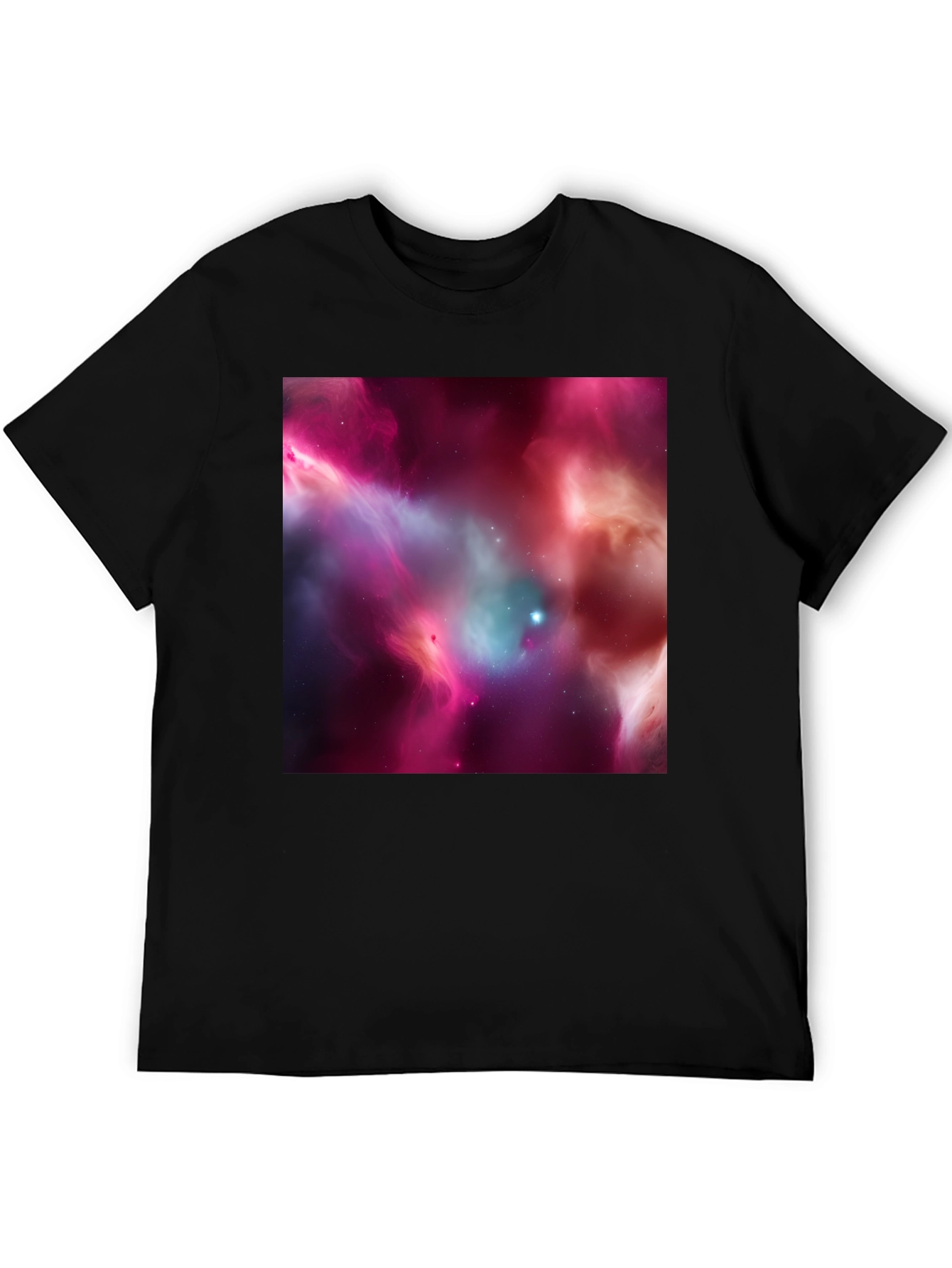 Cosmic Nebula Black T-Shirt
