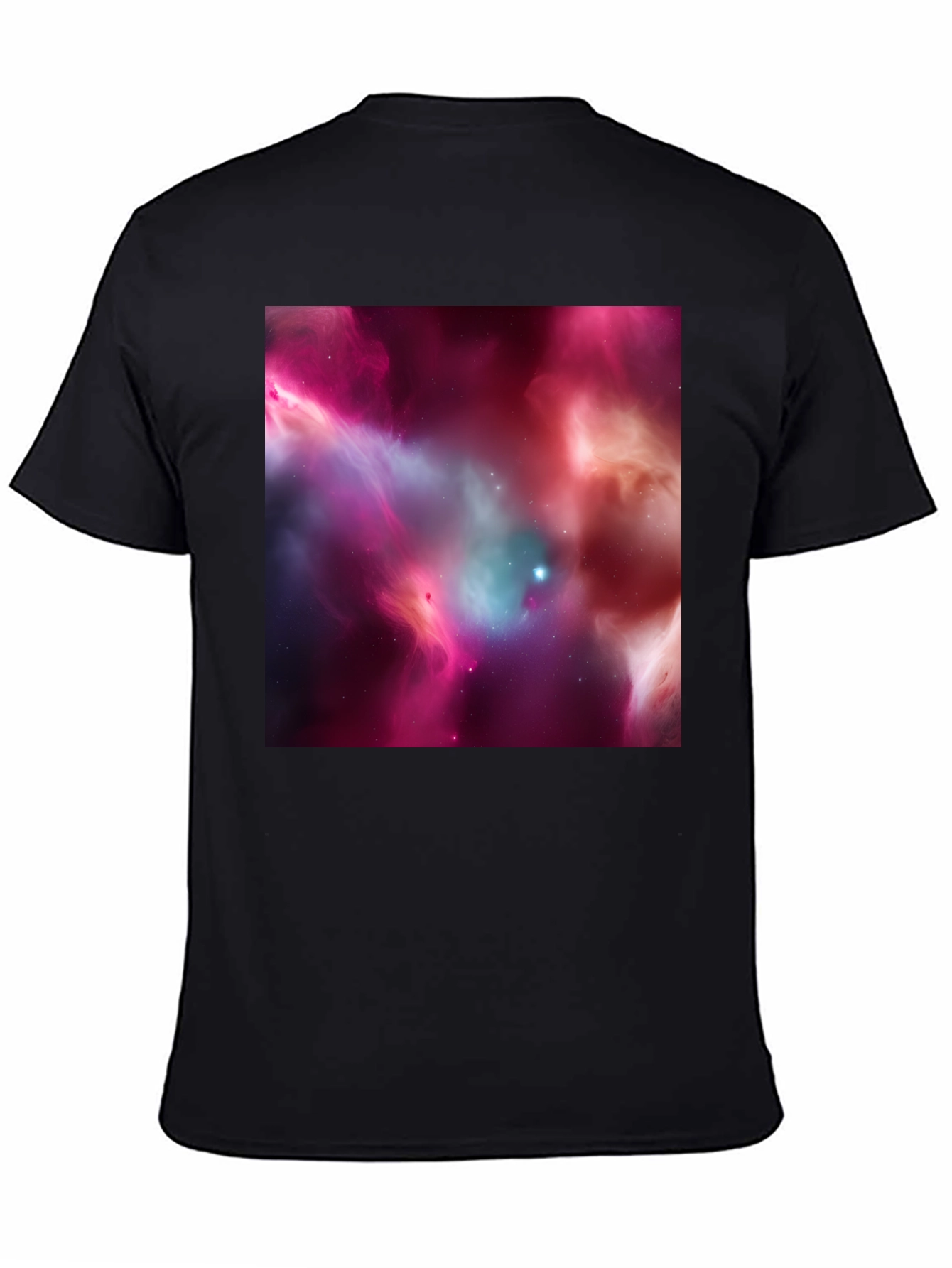 Cosmic Nebula Black T-Shirt