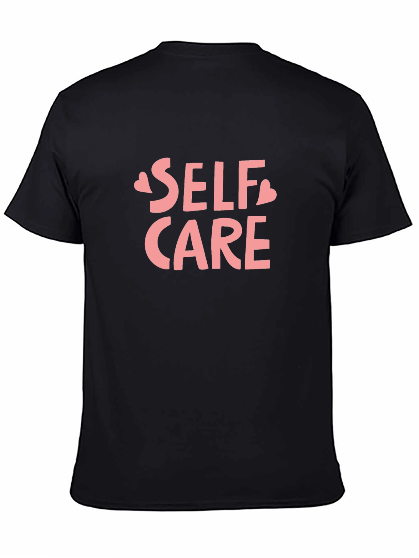 Self Care Heart Graphic Black T-Shirt