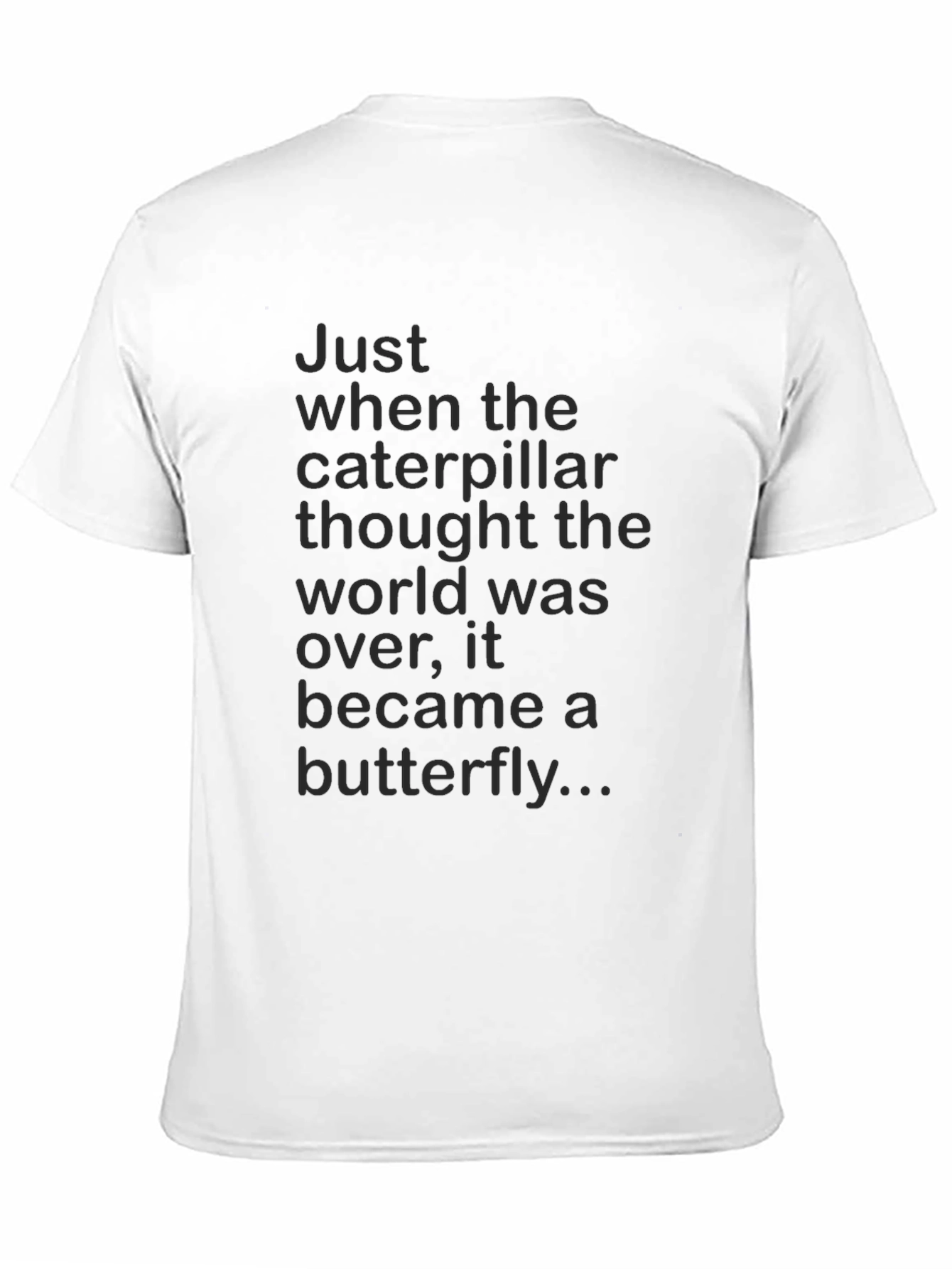 Caterpillar to Butterfly Graphic Tee - Inspirational T-Shirt