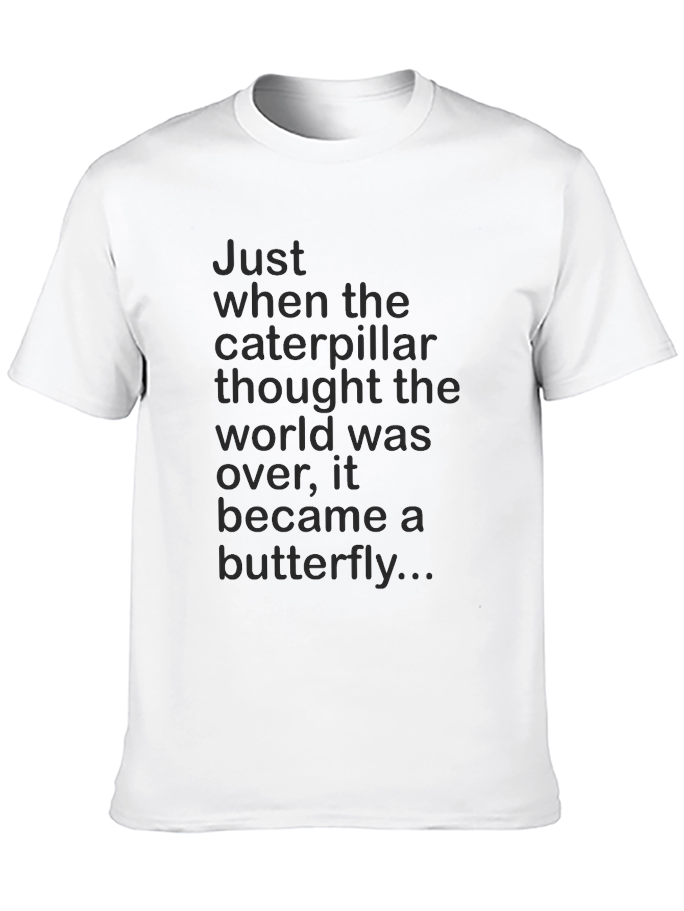 Caterpillar to Butterfly Graphic Tee - Inspirational T-Shirt