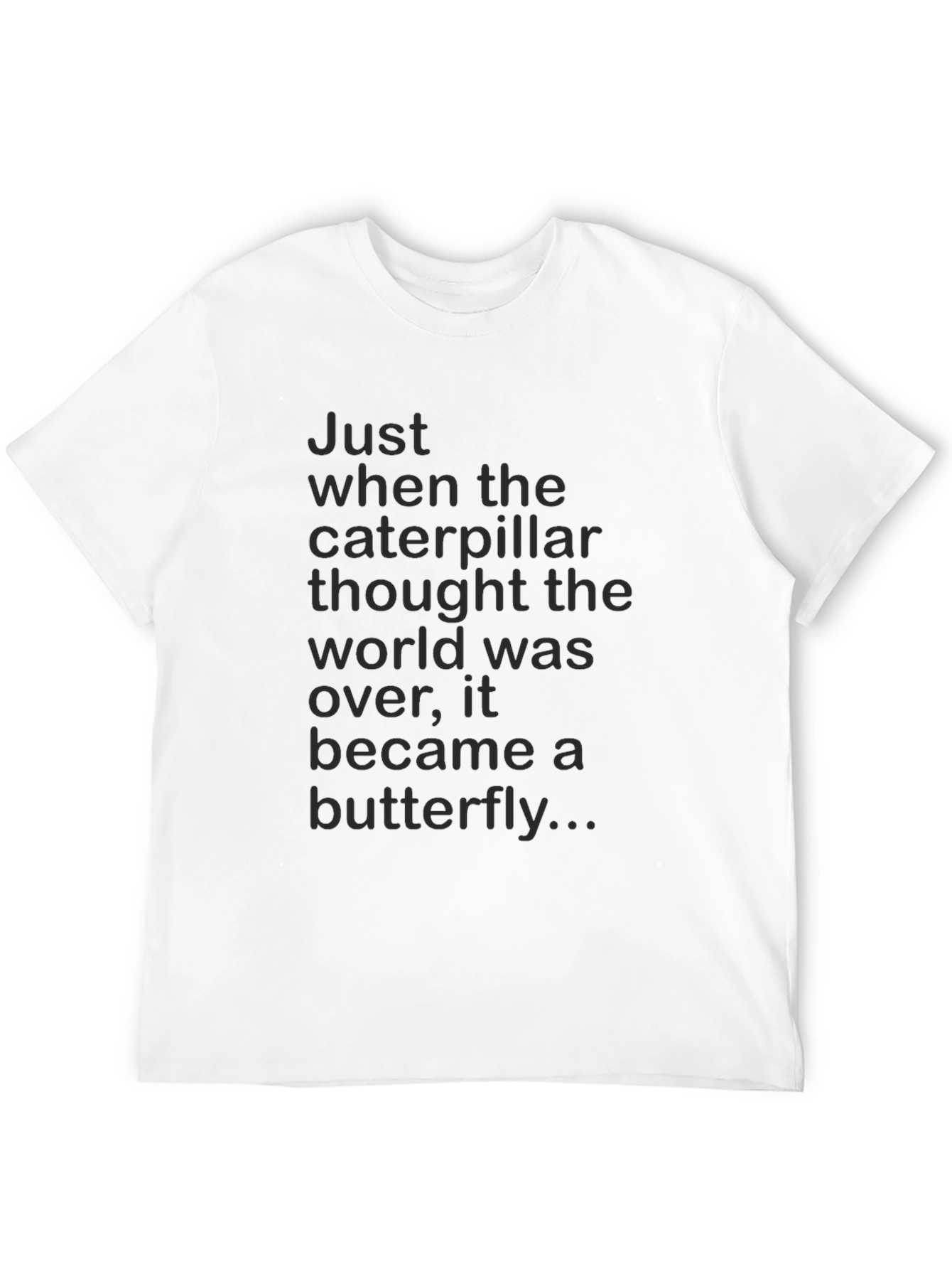 Caterpillar to Butterfly Graphic Tee - Inspirational T-Shirt