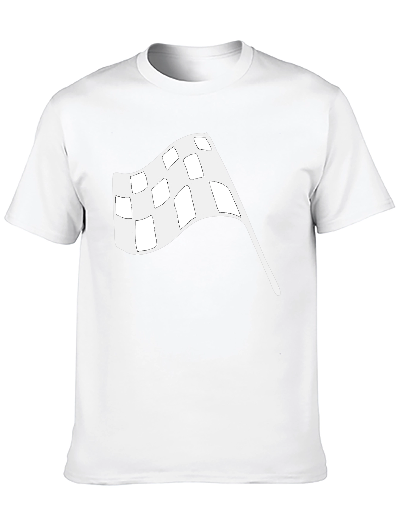 Black Racing Flag Graphic Tee