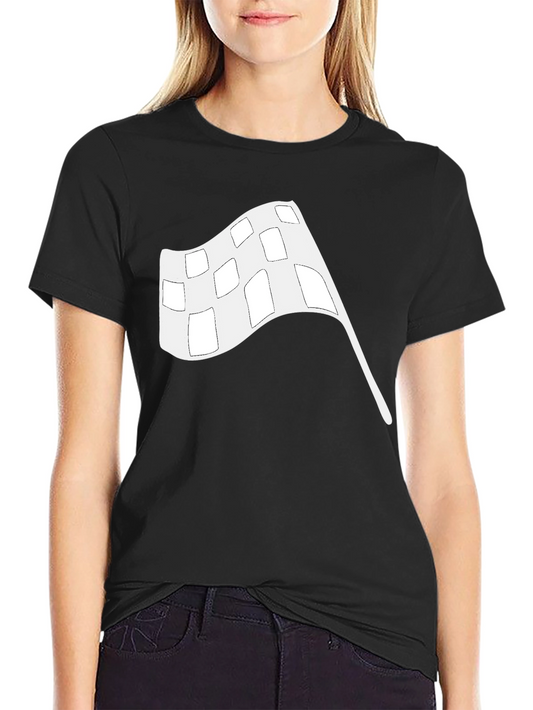 Black Racing Flag Graphic Tee
