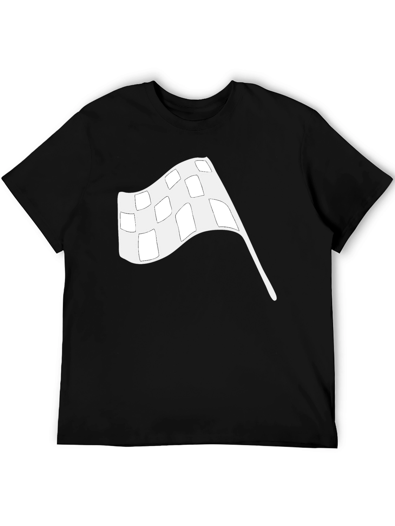 Black Racing Flag Graphic Tee