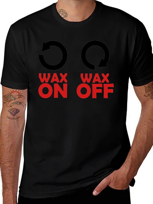Wax On Wax Off Graphic Tee - Black