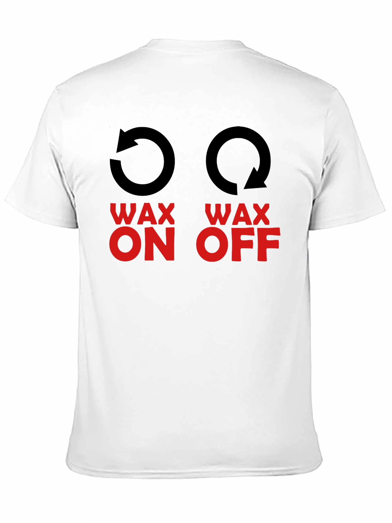 Wax On Wax Off Graphic Tee - Black