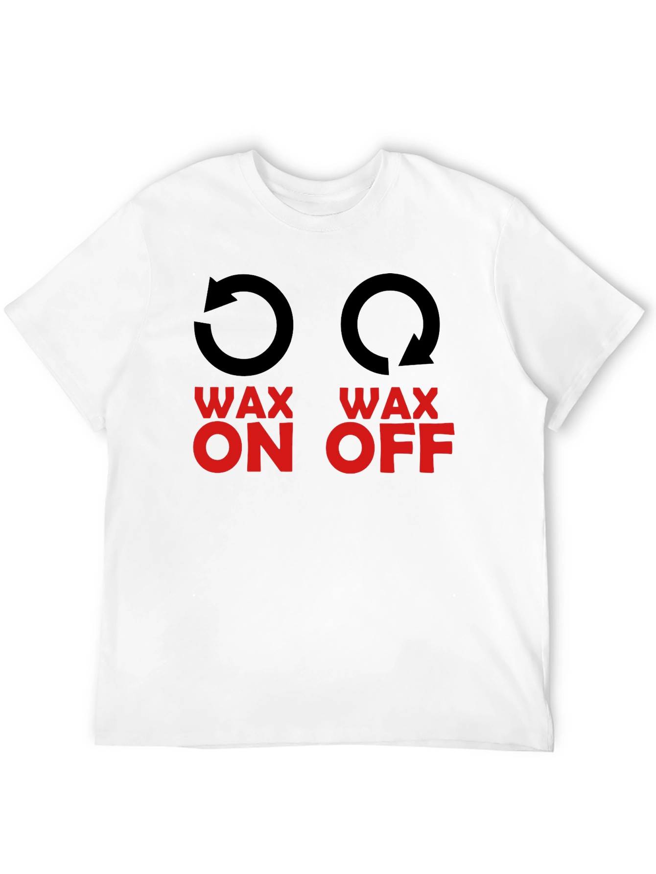 Wax On Wax Off Graphic Tee - Black