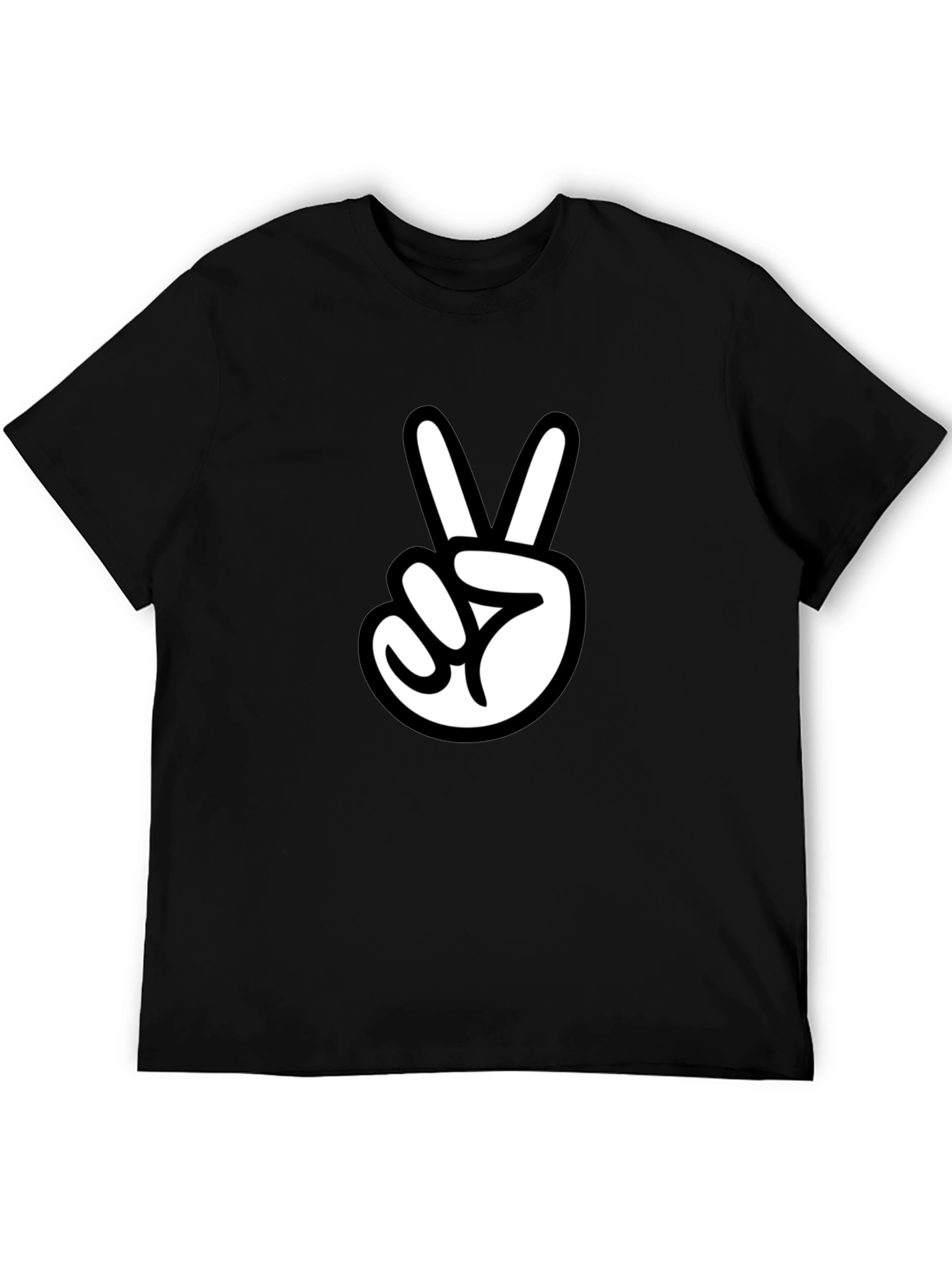 Peace Sign Graphic Tee - Stylish Casual Wear