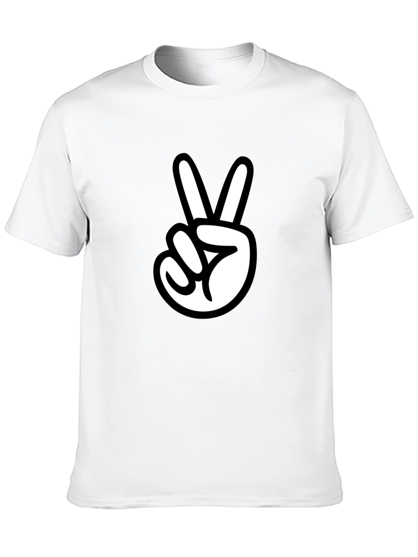 Peace Sign Graphic Tee - Stylish Casual Wear