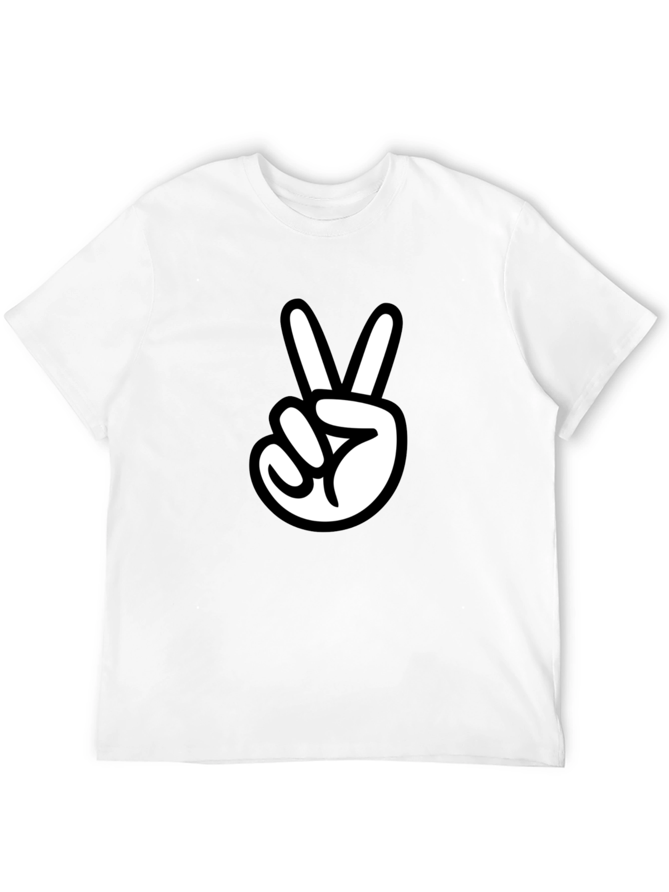 Peace Sign Graphic Tee - Stylish Casual Wear