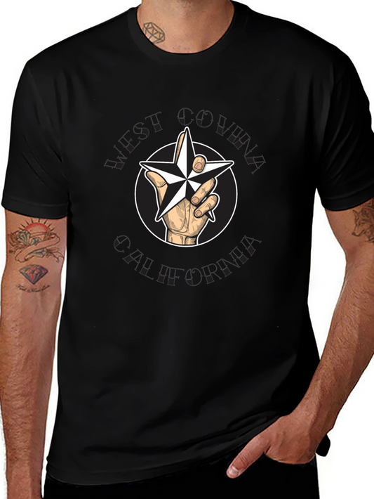 Star Hand Black T-Shirt - Unique Graphic Tee