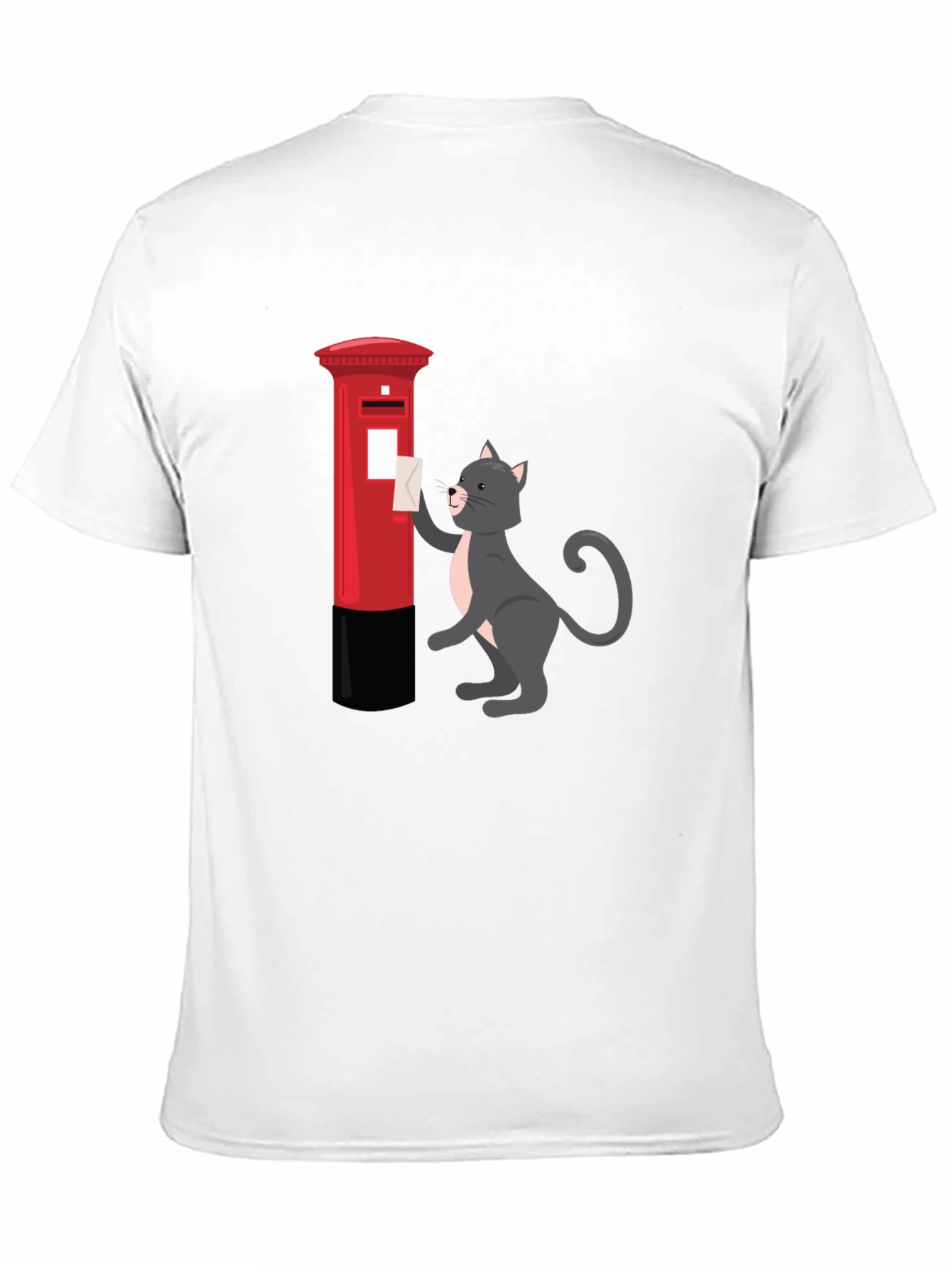 Cat Posting Letter Graphic Tee
