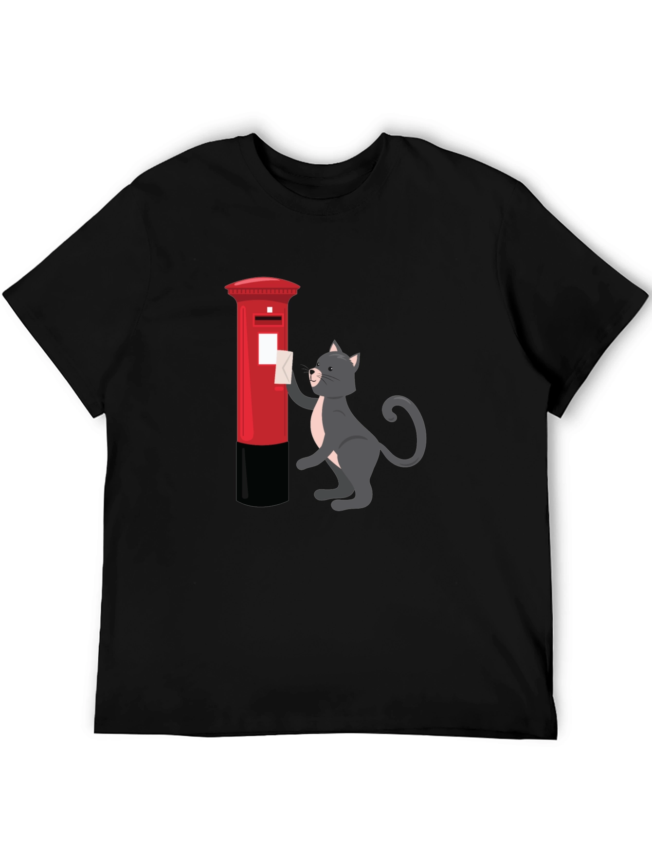 Cat Posting Letter Graphic Tee