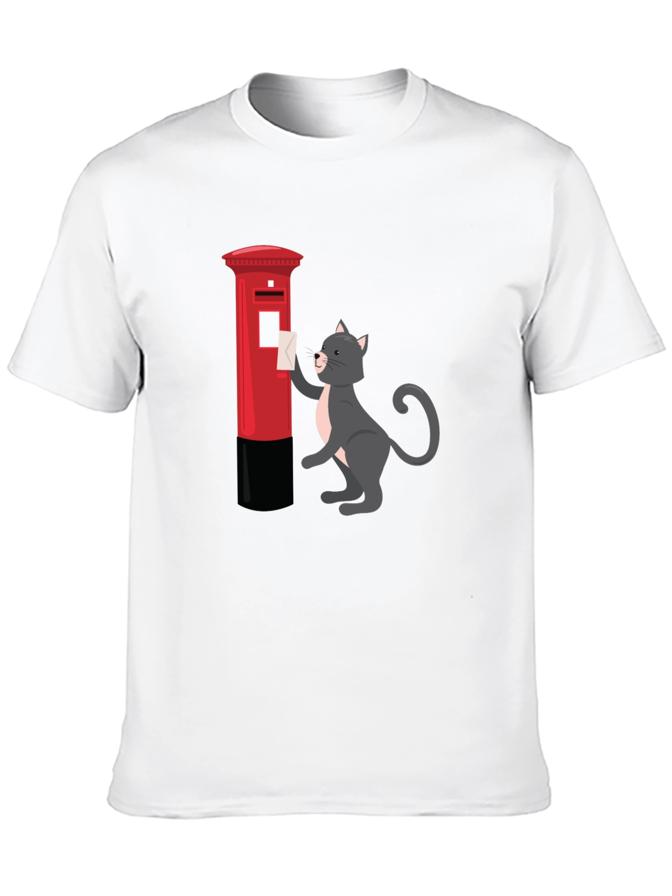 Cat Posting Letter Graphic Tee