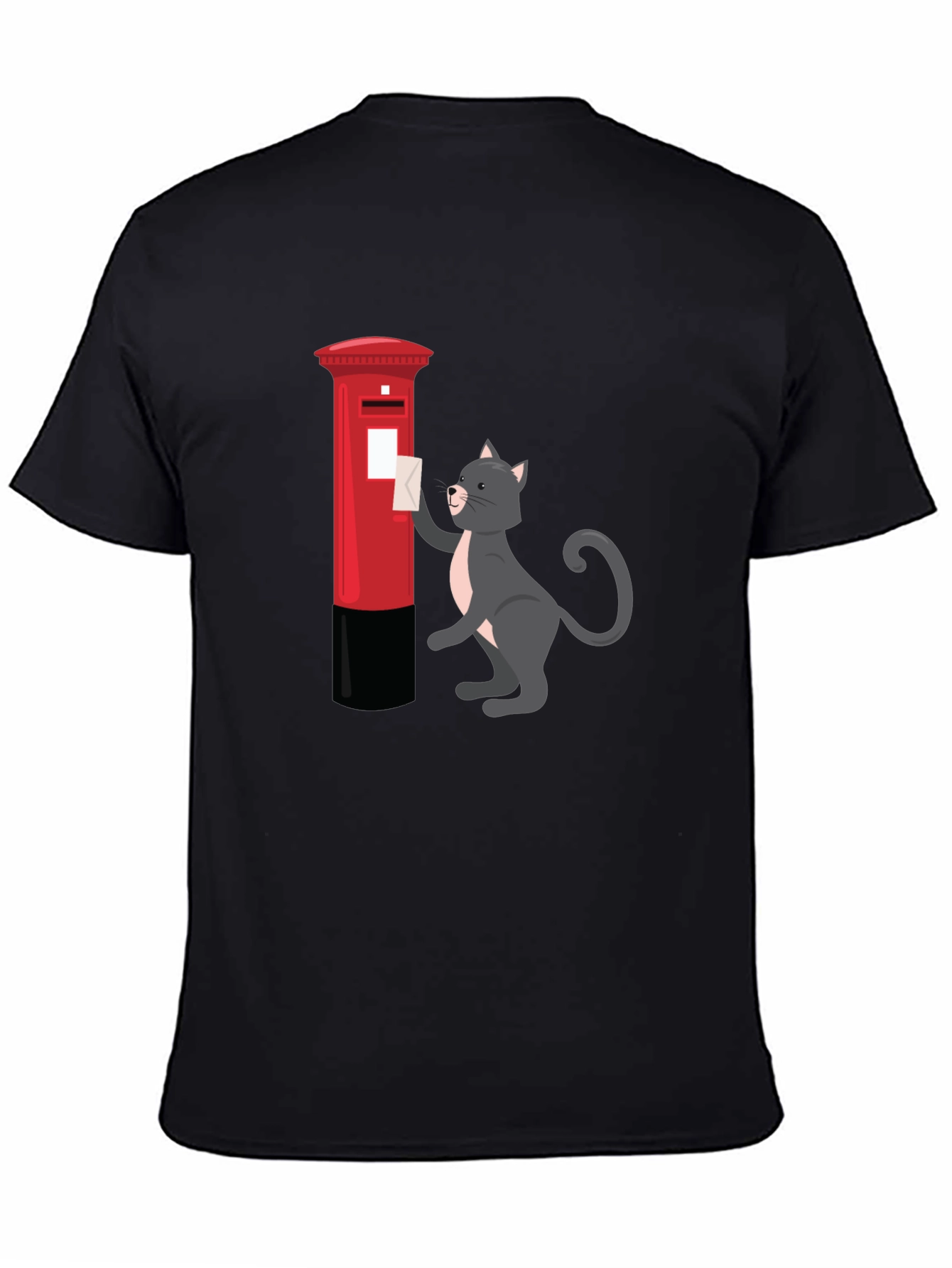 Cat Posting Letter Graphic Tee