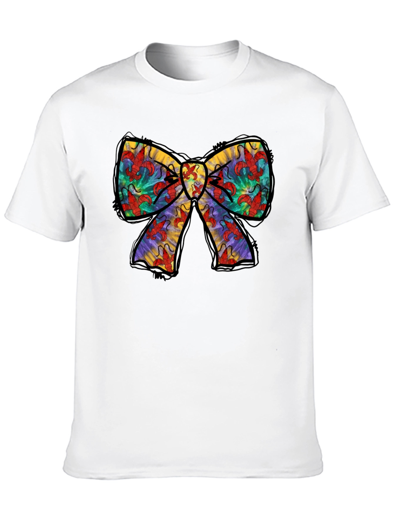 Crawfish Bow Tie Graphic T-Shirt