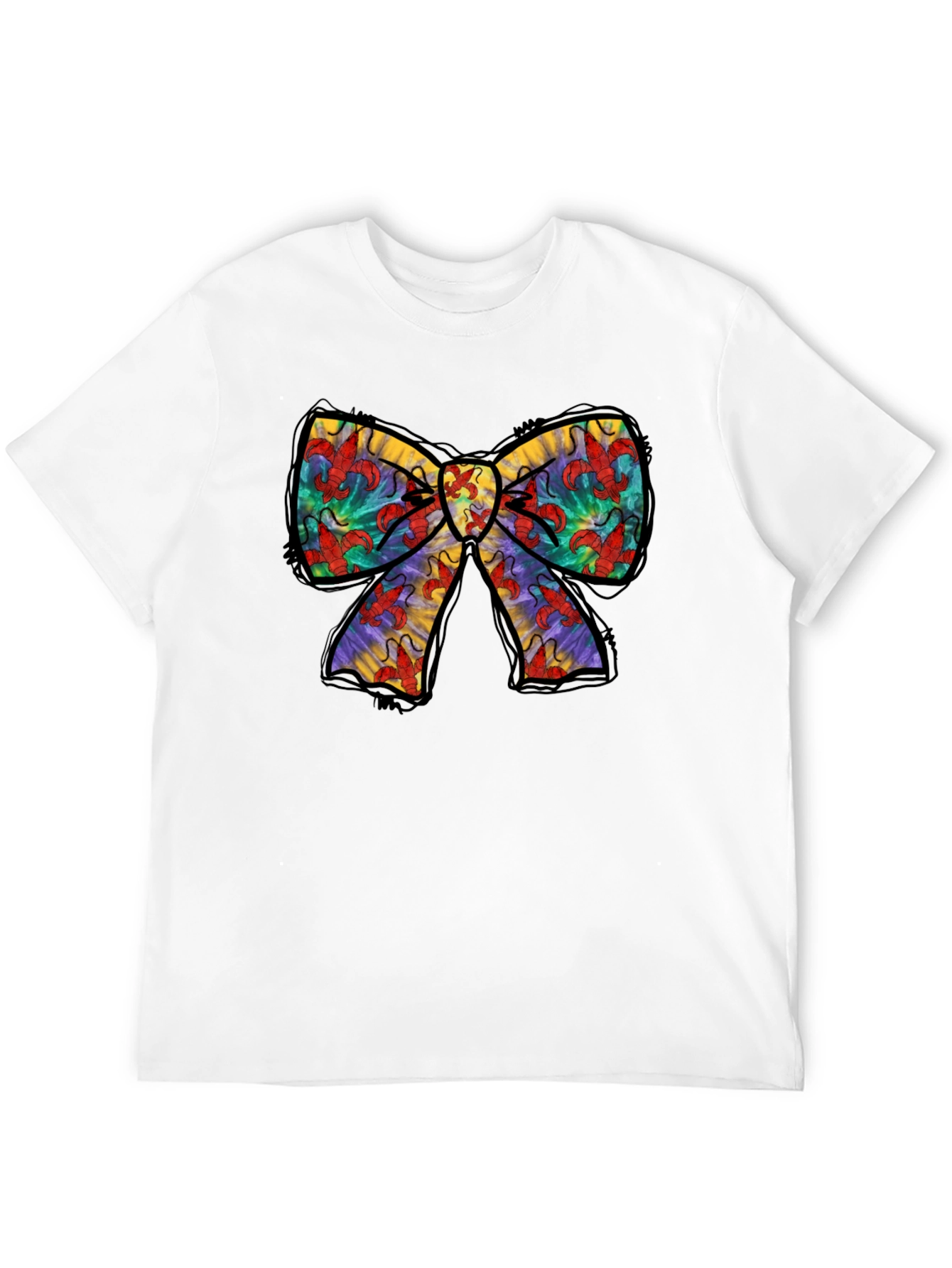 Crawfish Bow Tie Graphic T-Shirt