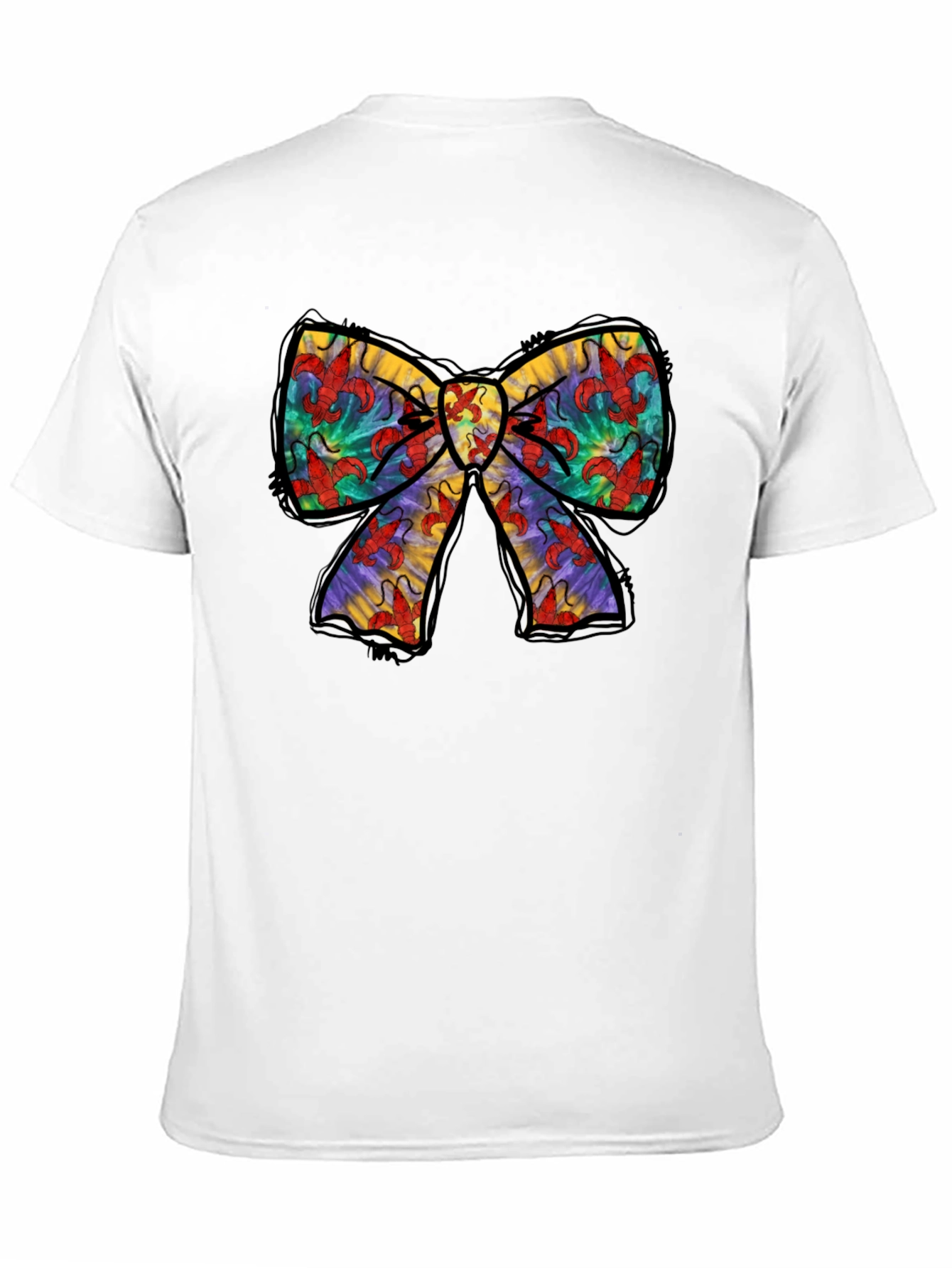 Crawfish Bow Tie Graphic T-Shirt
