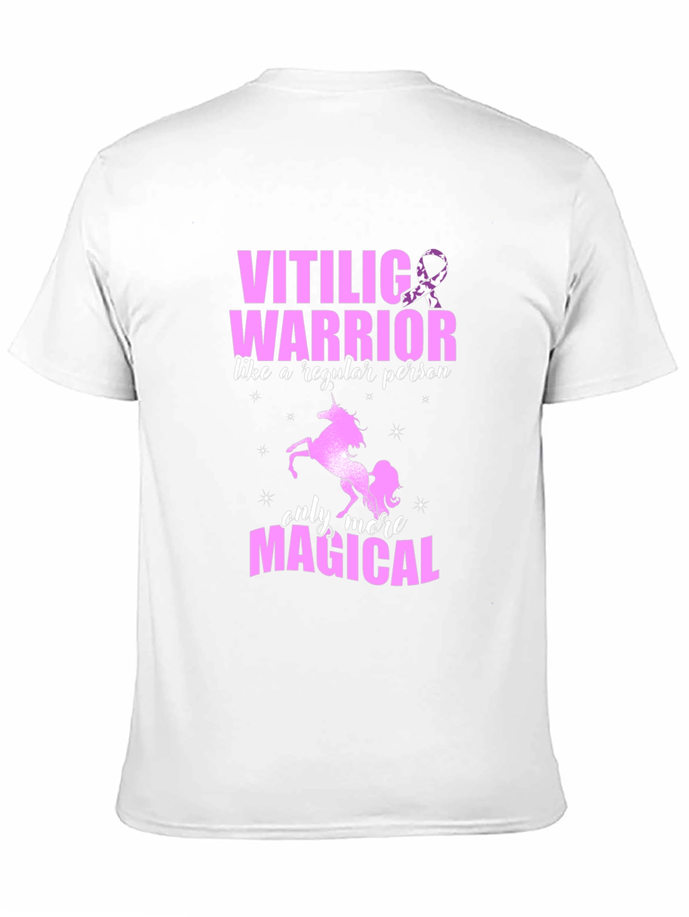 Vitiligo Warrior Unicorn Graphic T-Shirt