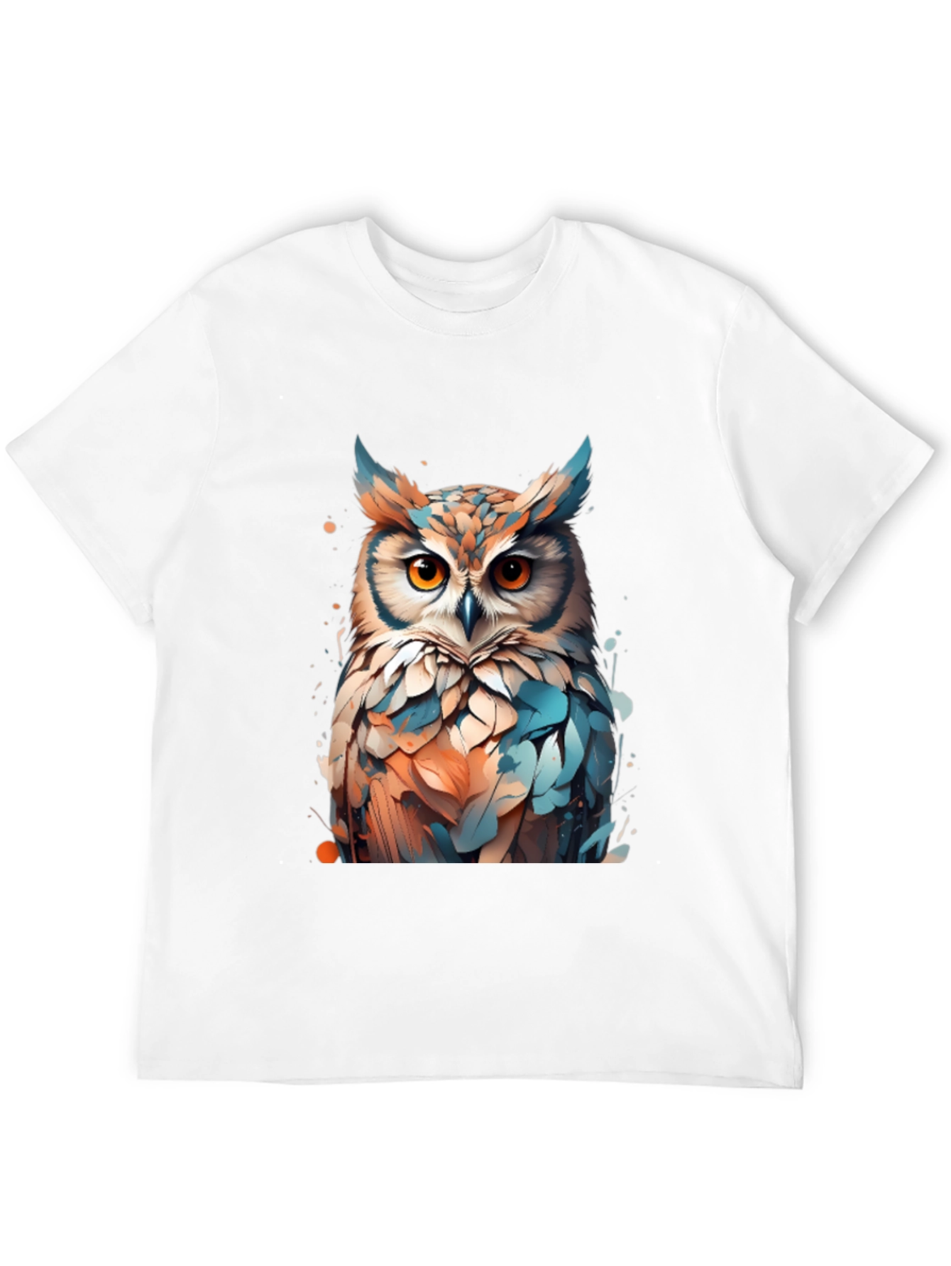 Owl Art Graphic T-Shirt - Unisex Black Tee