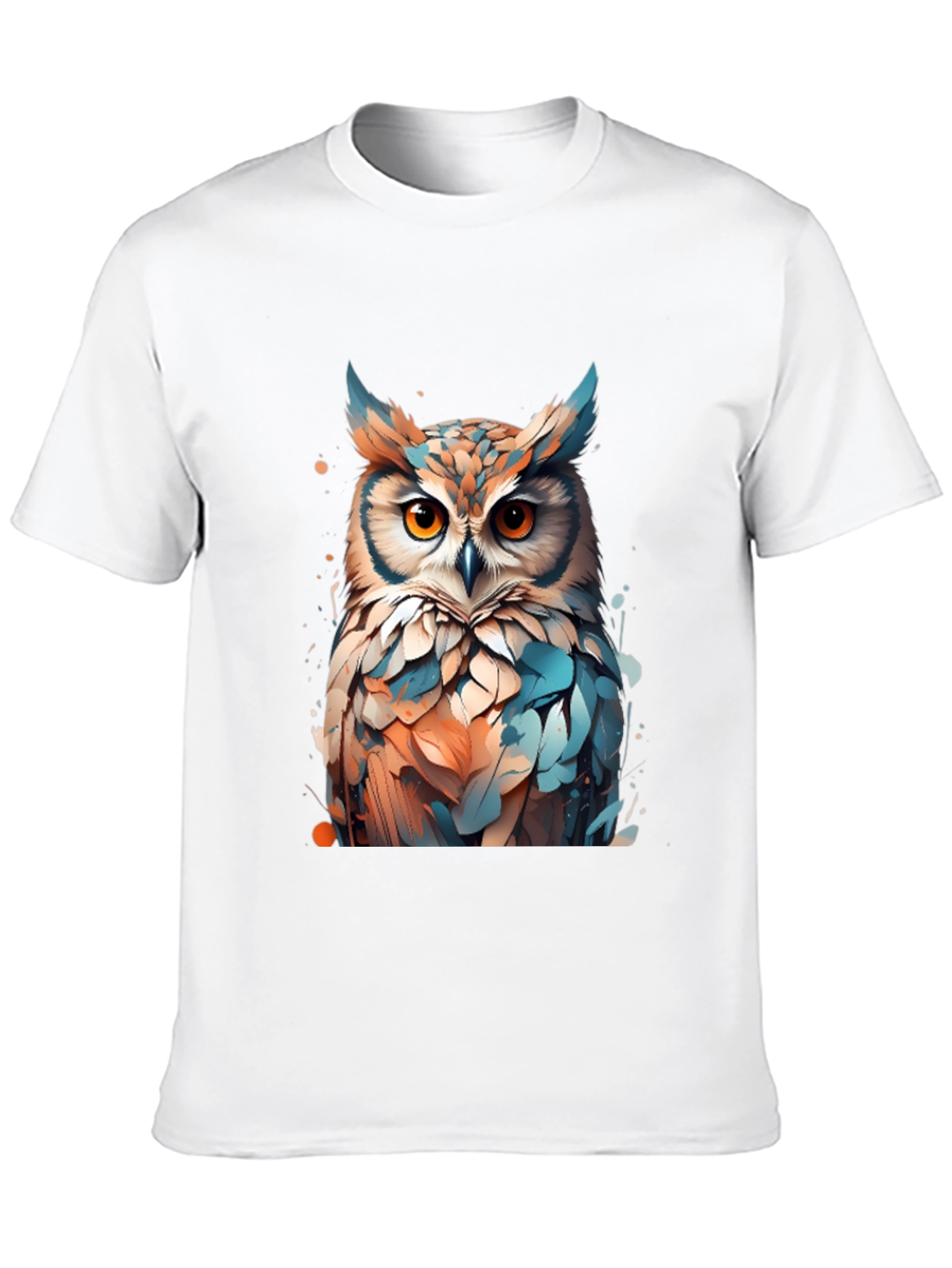 Owl Art Graphic T-Shirt - Unisex Black Tee